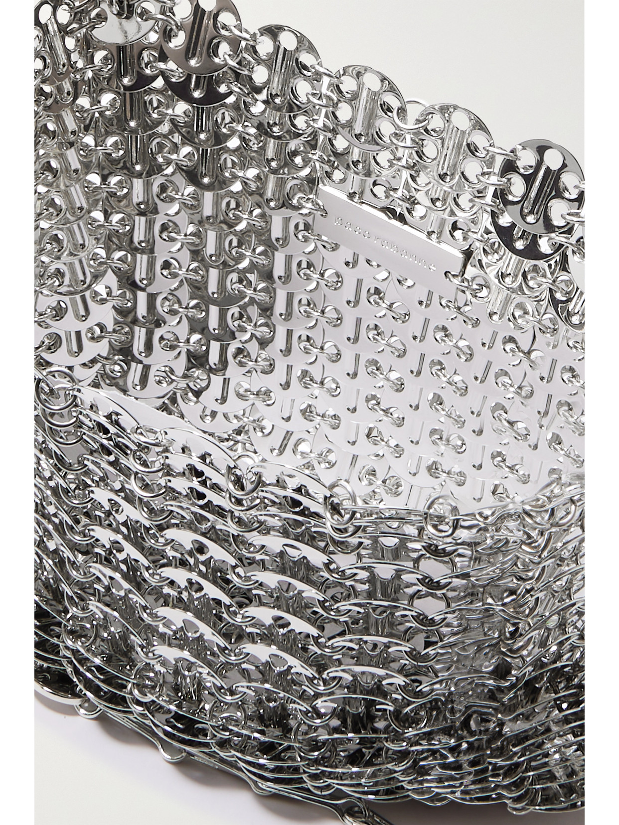 Rabanne 1969 Chainmail Shoulder Bag In Silver