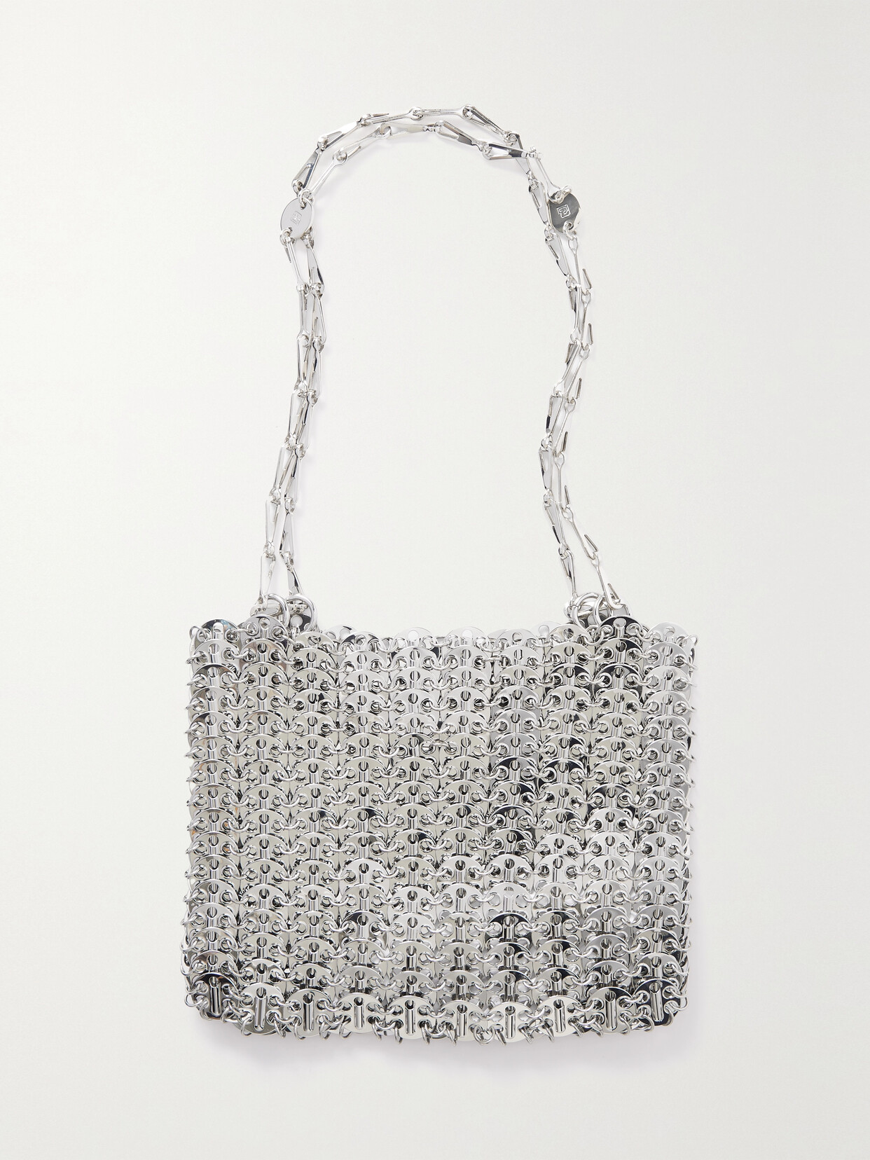 Rabanne 1969 Chainmail Shoulder Bag In Silver