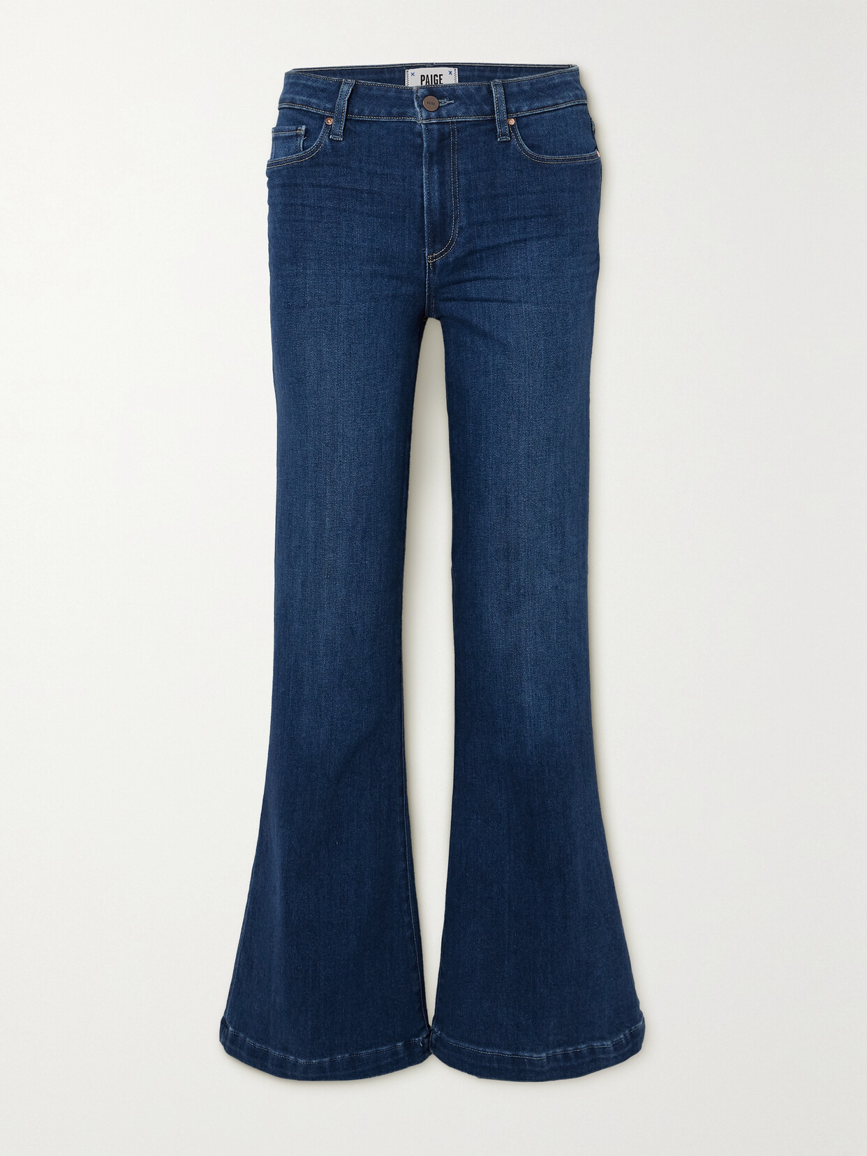 PAIGE Genevieve High-rise Flared Jeans - Blue