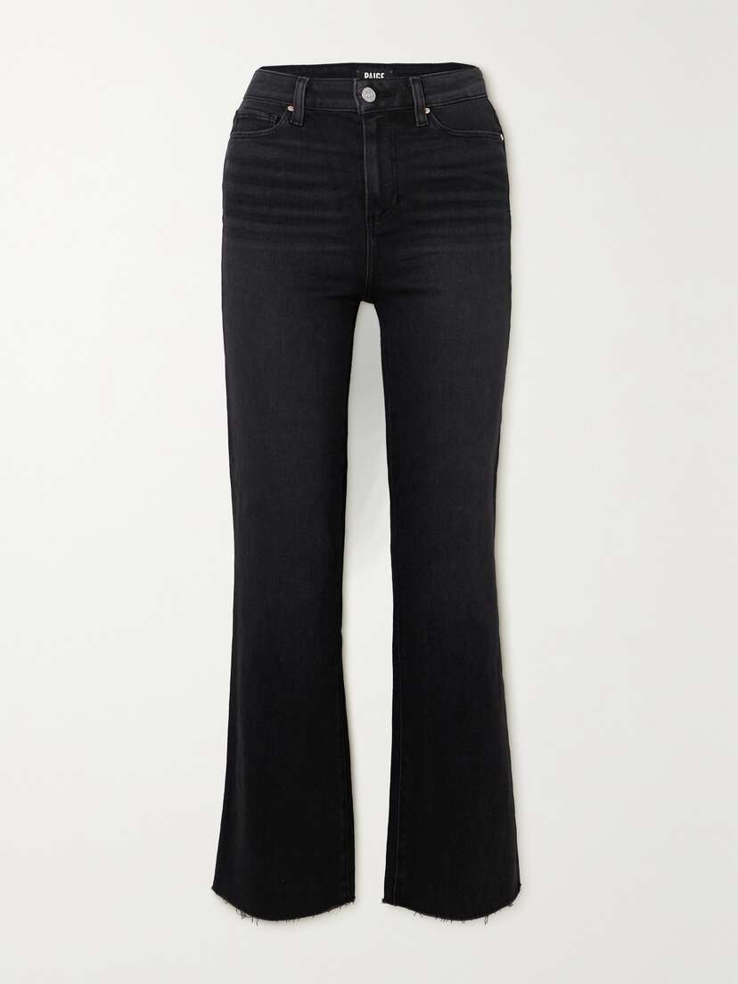PAIGE Claudine Cropped High-rise Flared Jeans