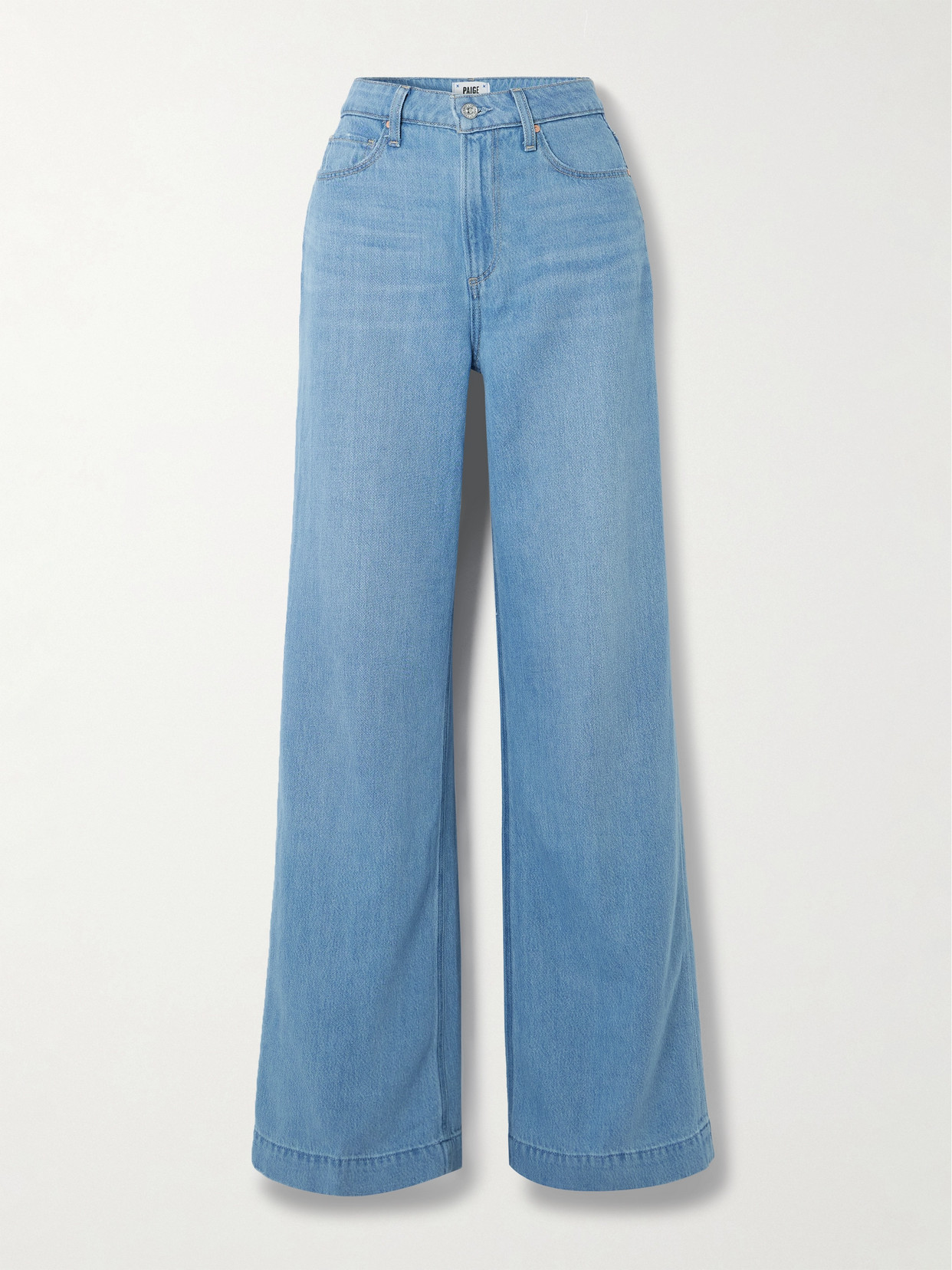 Paige Harper High-rise Wide-leg Jeans In Blue