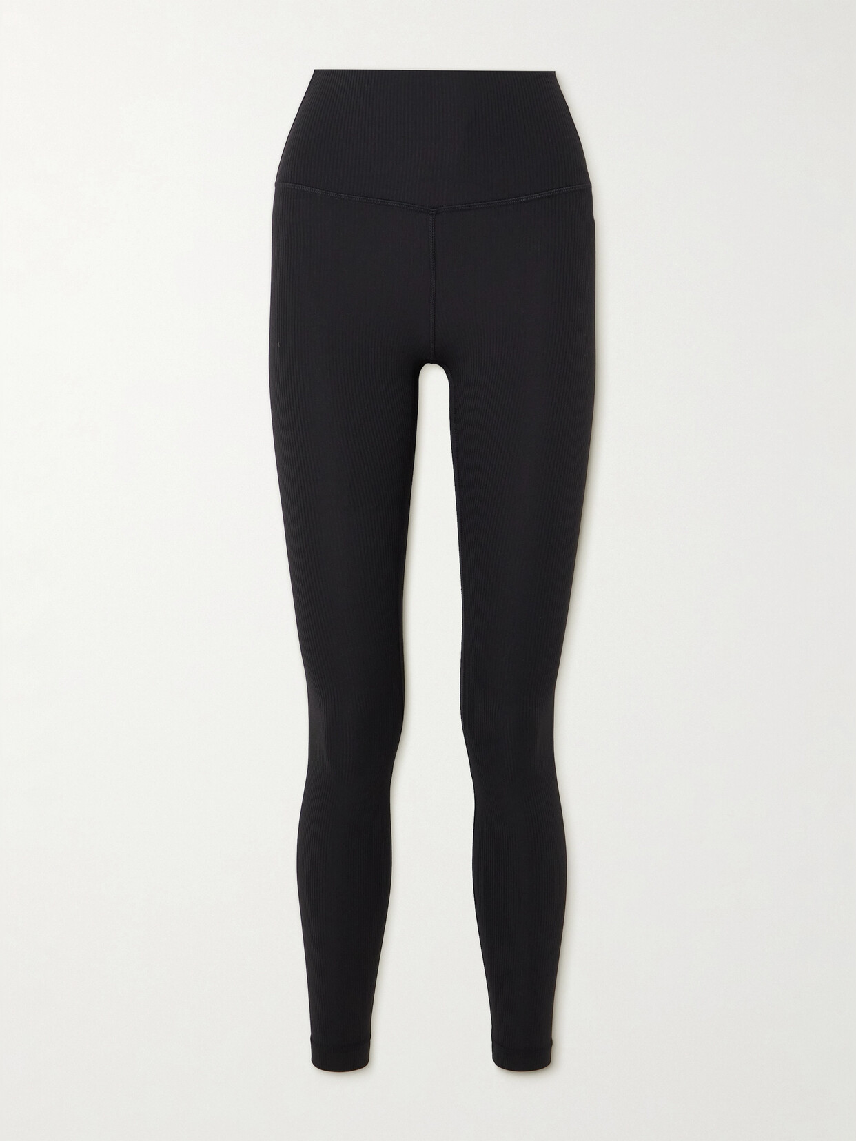 Shop Lululemon Align&trade; Ribbed High-rise Nulu&trade; Leggings In Black