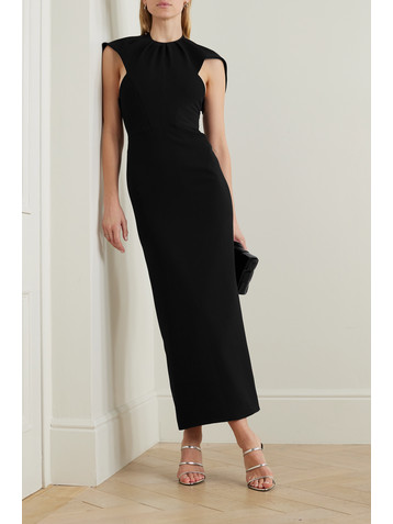 Maticevski Cypress ruched crepe midi dress