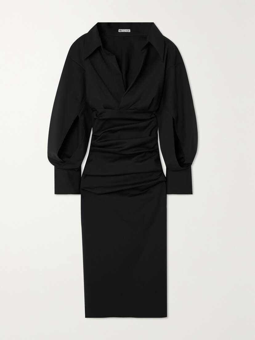 Maticevski Indicate Draped Cutout Stretch-jersey Midi Dress