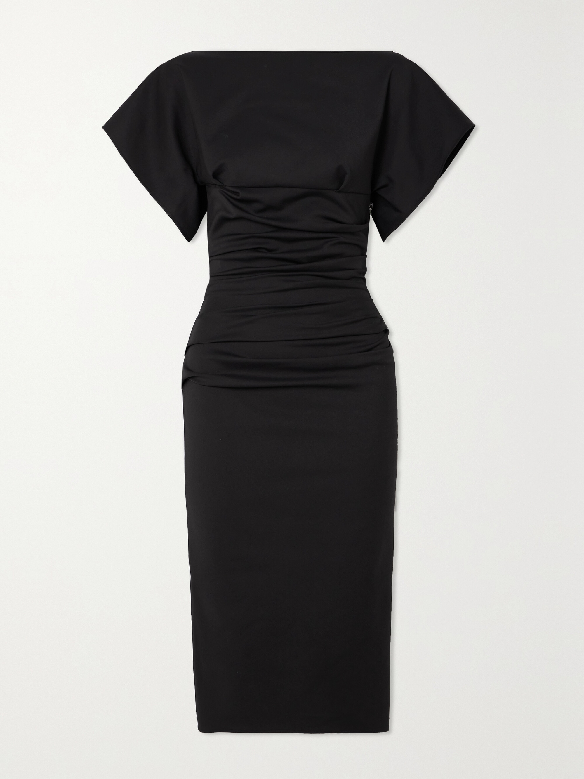 Maticevski Yuzu cutout gathered stretch-jersey dress
