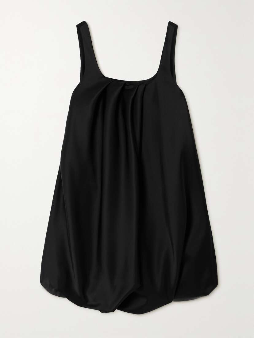 JW Anderson Gathered Duchesse-satin Mini Dress