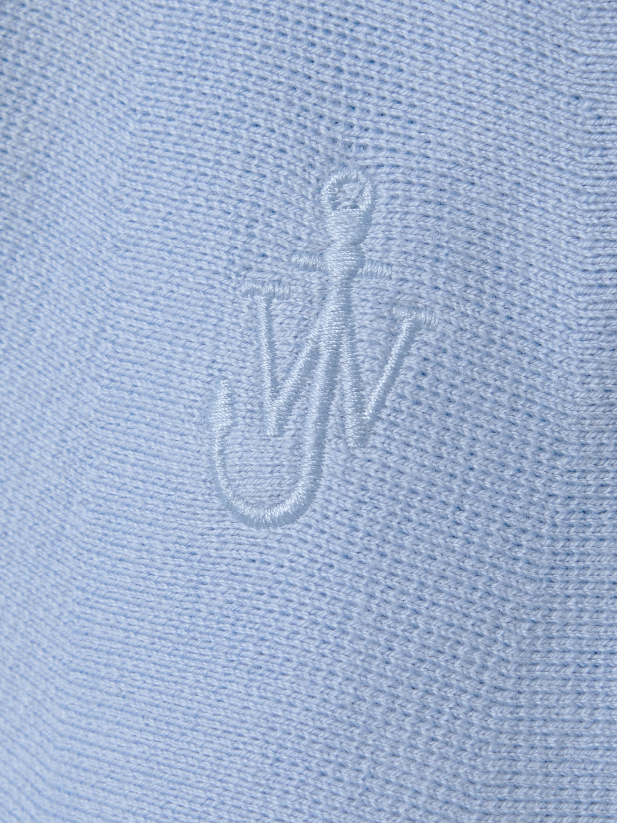 Jw Anderson Striped Cotton-blend Mini Skirt In Blue