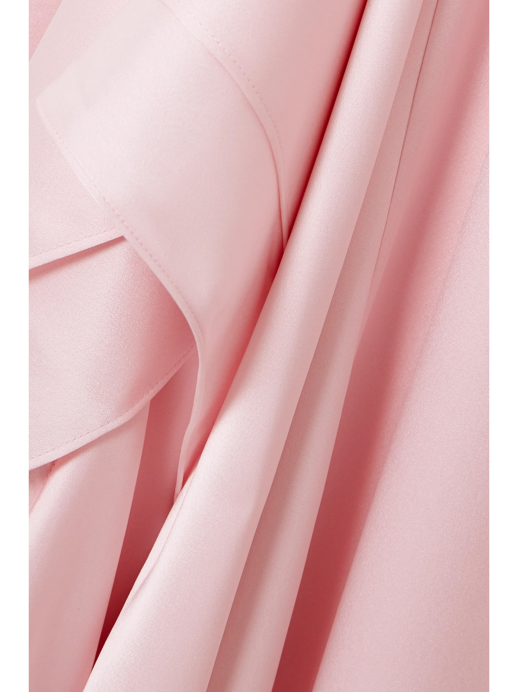 Jw Anderson Asymmetric draped duchesse-satin maxi dress