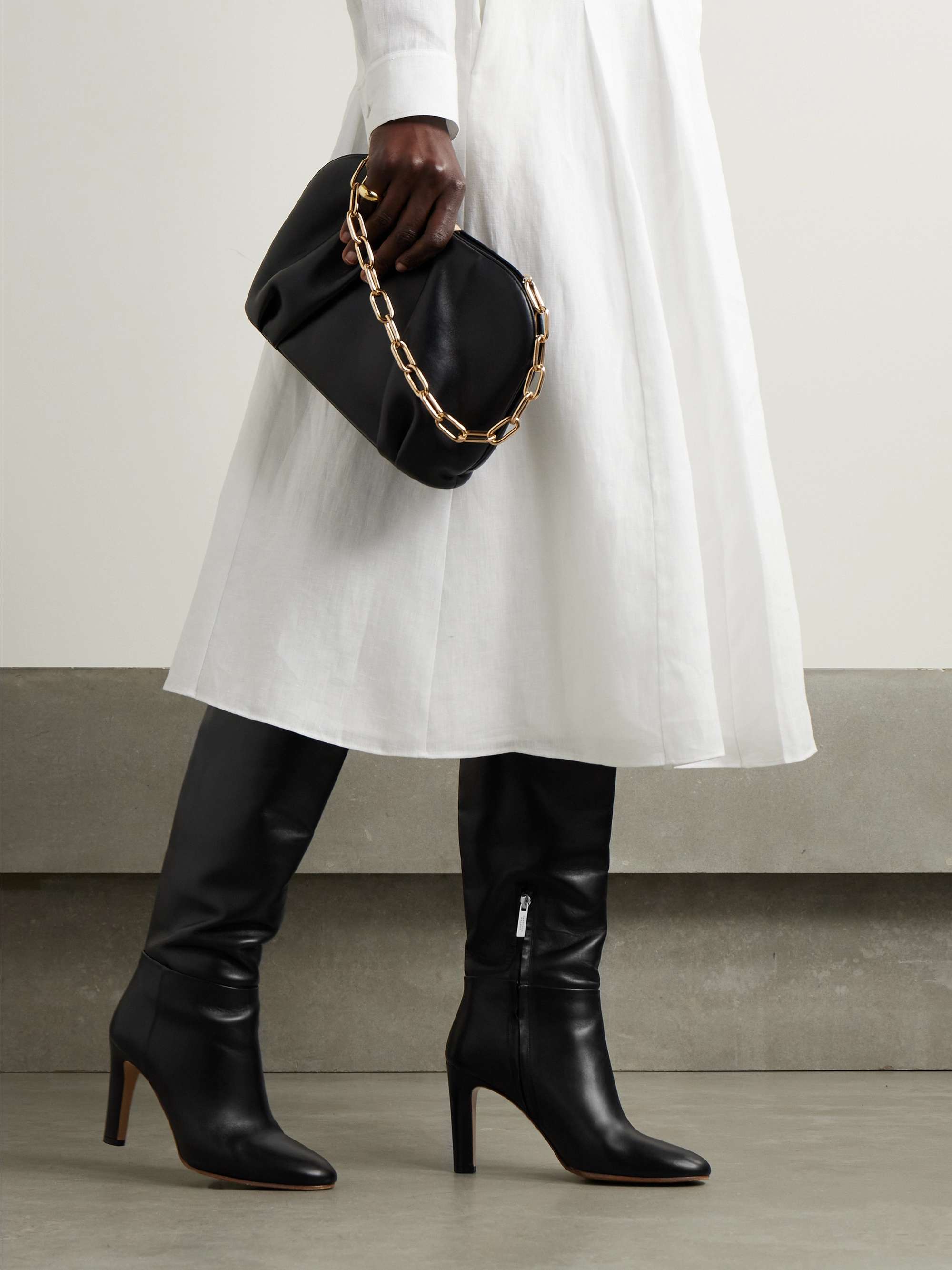 GABRIELA HEARST Linda leather over-the-knee boots | NET-A-PORTER