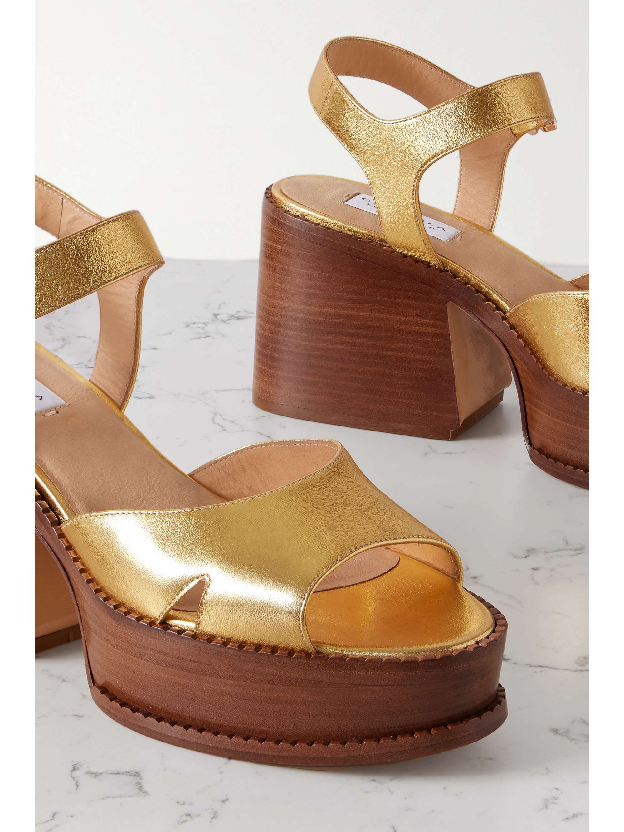 GABRIELA HEARST Zuri platform leather sandals | NET-A-PORTER