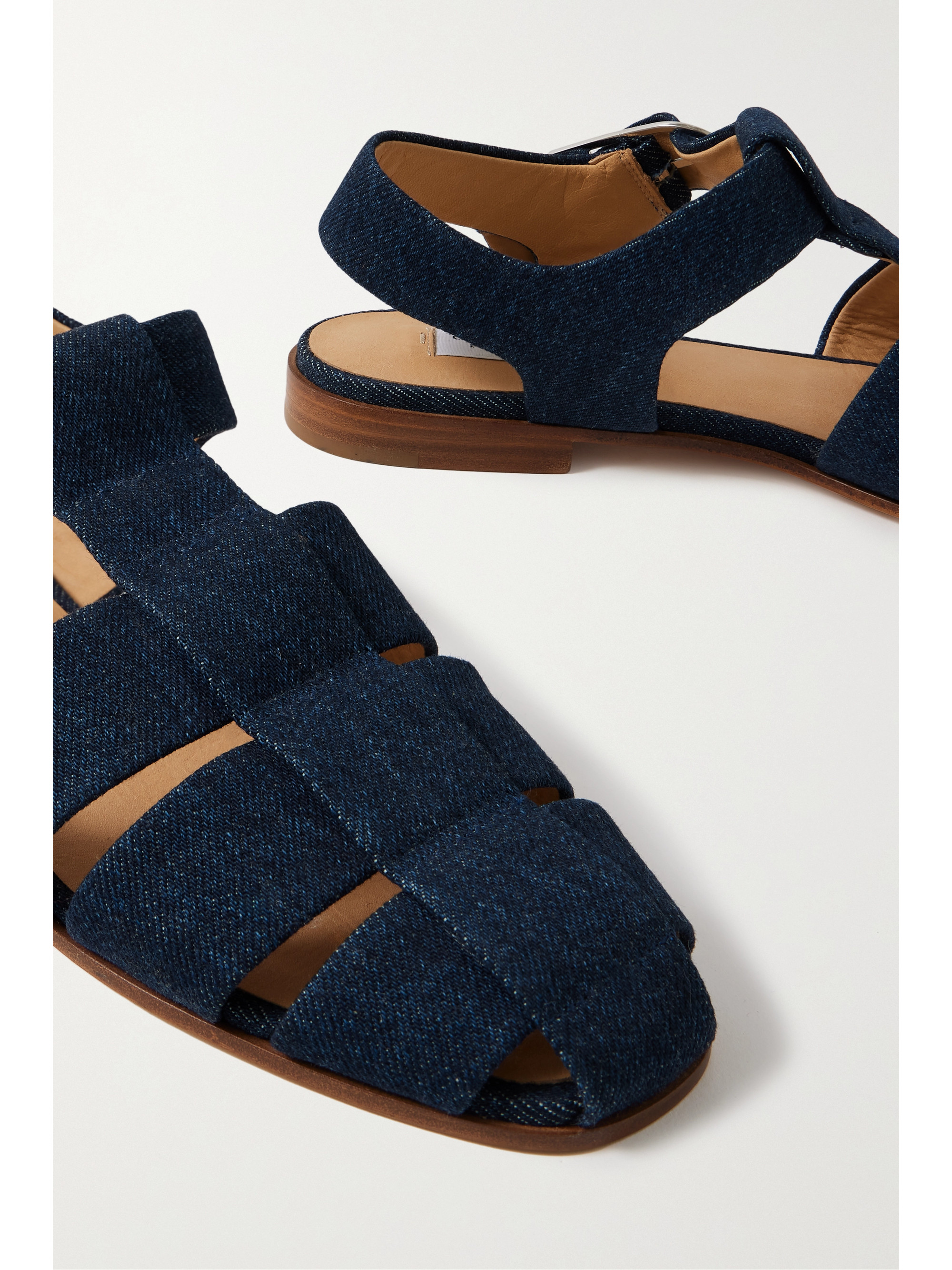 Gabriela Hearst + NET SUSTAIN Lynn organic denim sandals thumbnail