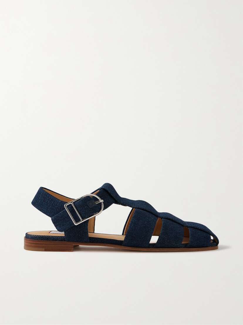 Gabriela Hearst + Net Sustain Lynn Organic Denim Sandals