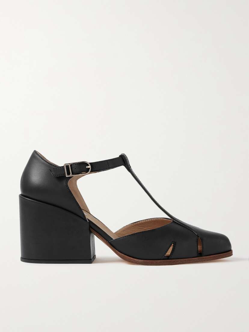 Gabriela Hearst + Net Sustain Hawes Leather Mary Jane Pumps