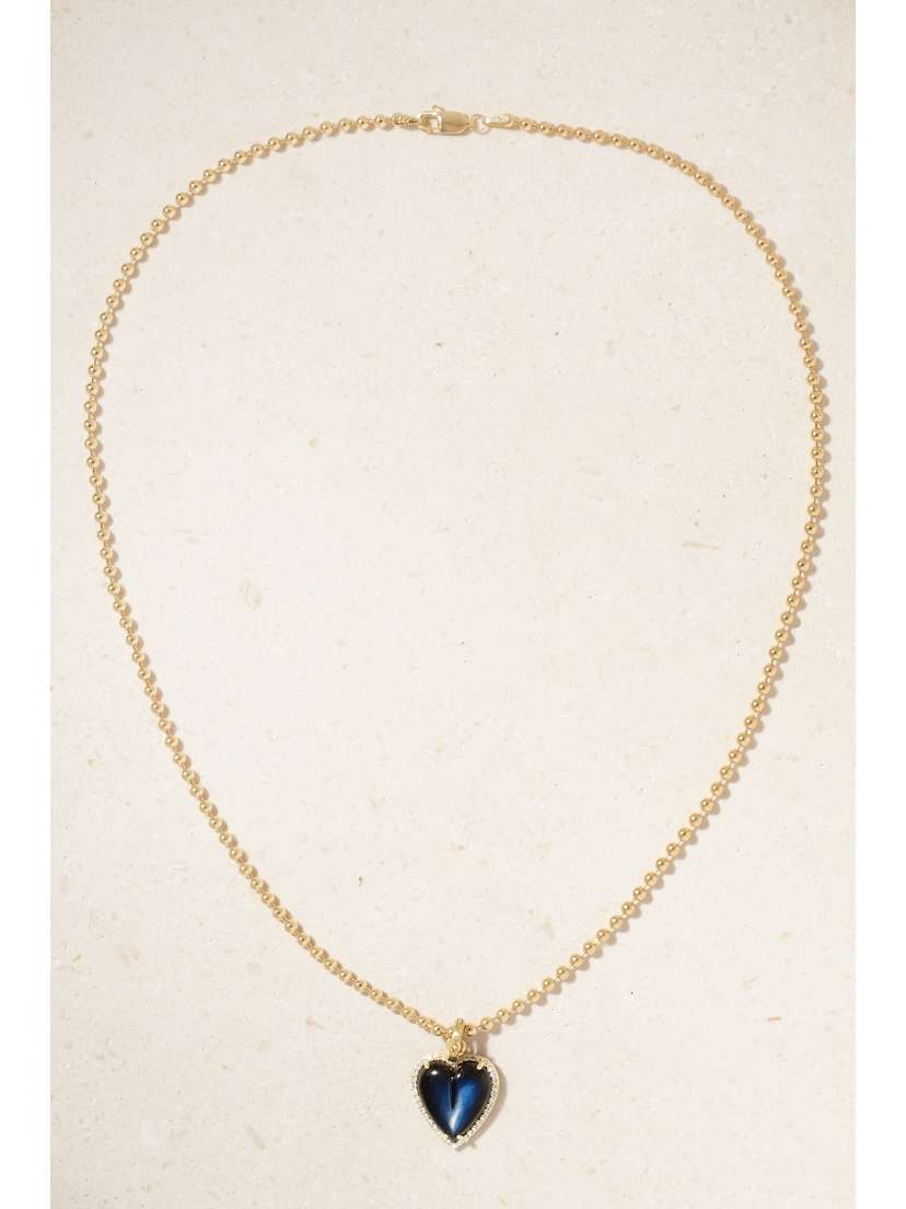 Storrow Stanley + Alana 14-karat Gold, Labradorite And Diamond Necklace