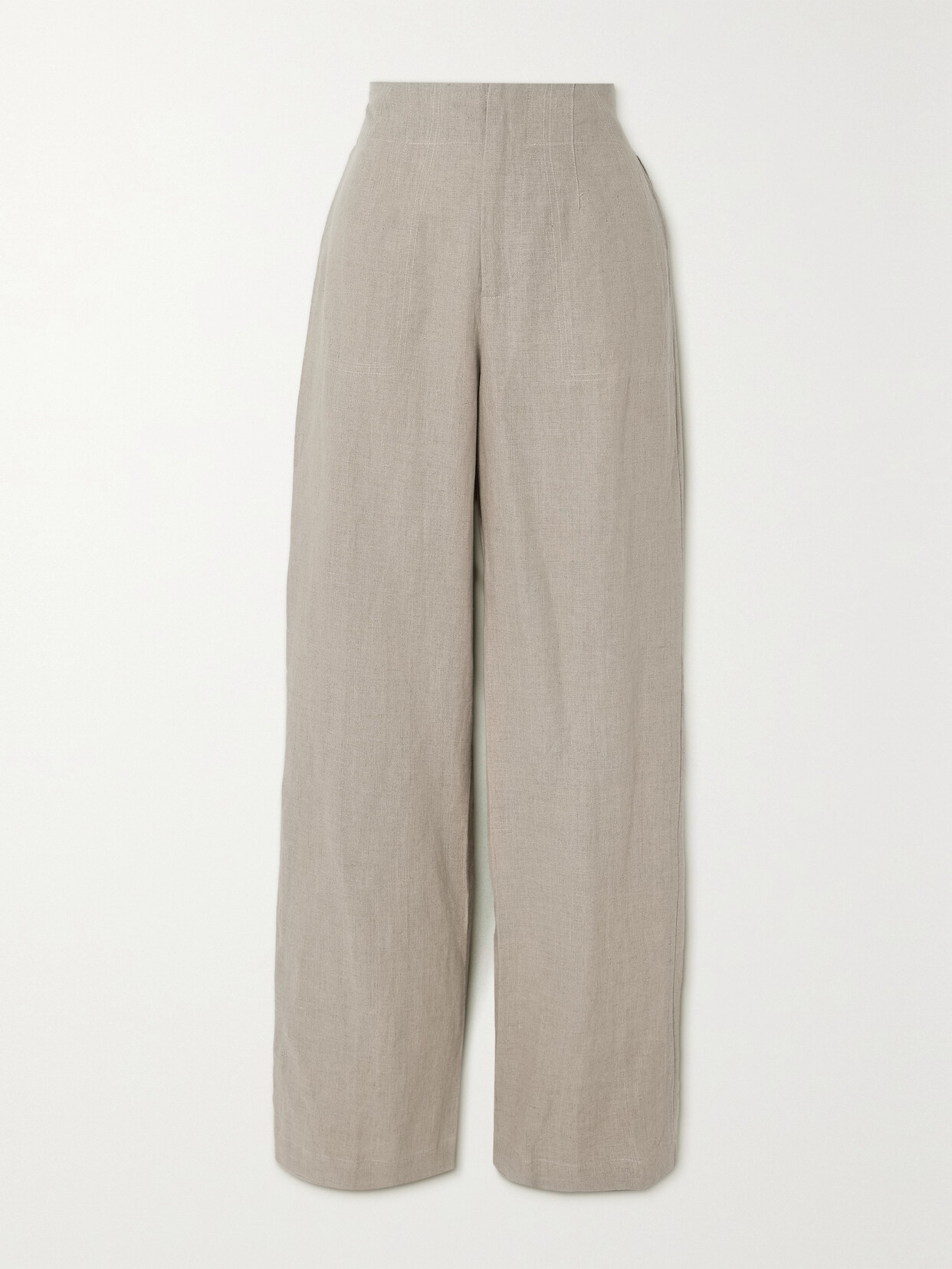 Faithfull The Brand + Net Sustain Isotta Linen Straight-leg Pants In Neutrals