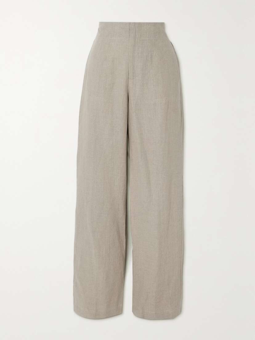 Faithfull + Net Sustain Isotta Linen Straight-leg Pants