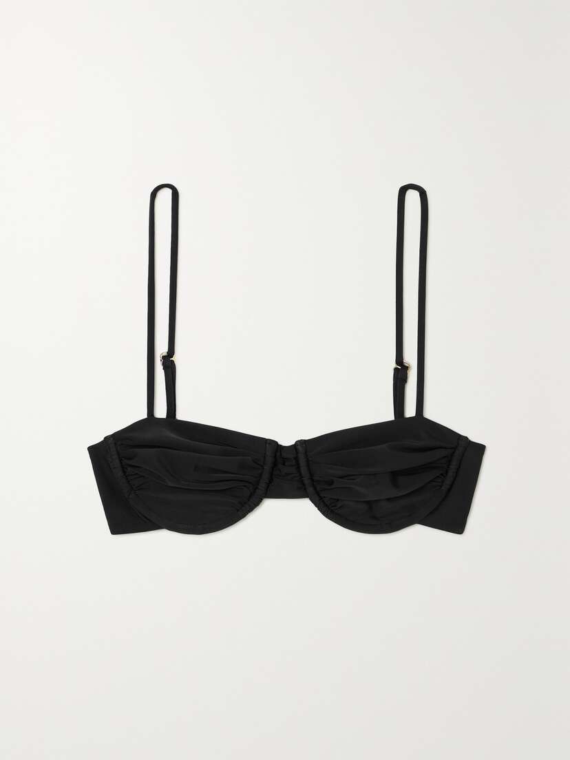 Faithfull + Net Sustain Baja Ruched Stretch-econyl® Bikini Top