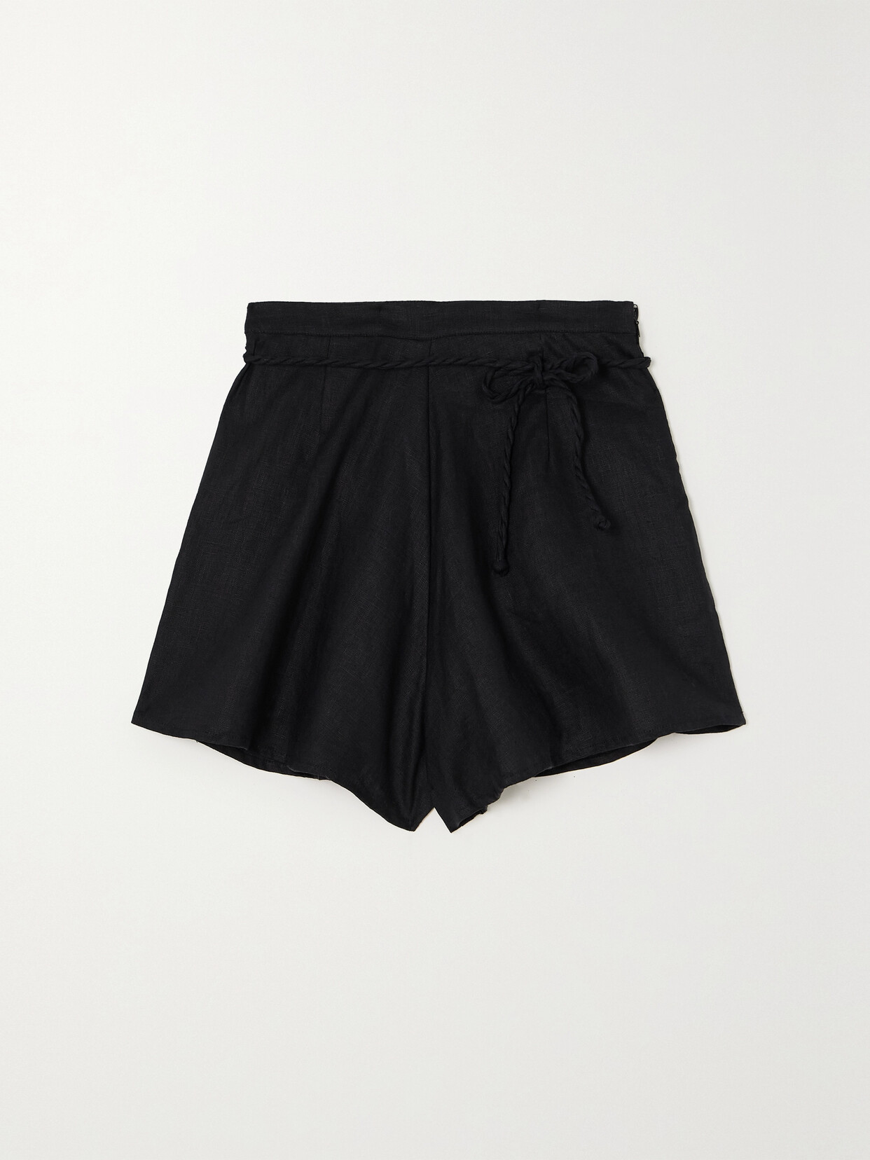 Faithfull The Brand + Net Sustain Felia Rope-trimmed Linen Shorts - Black