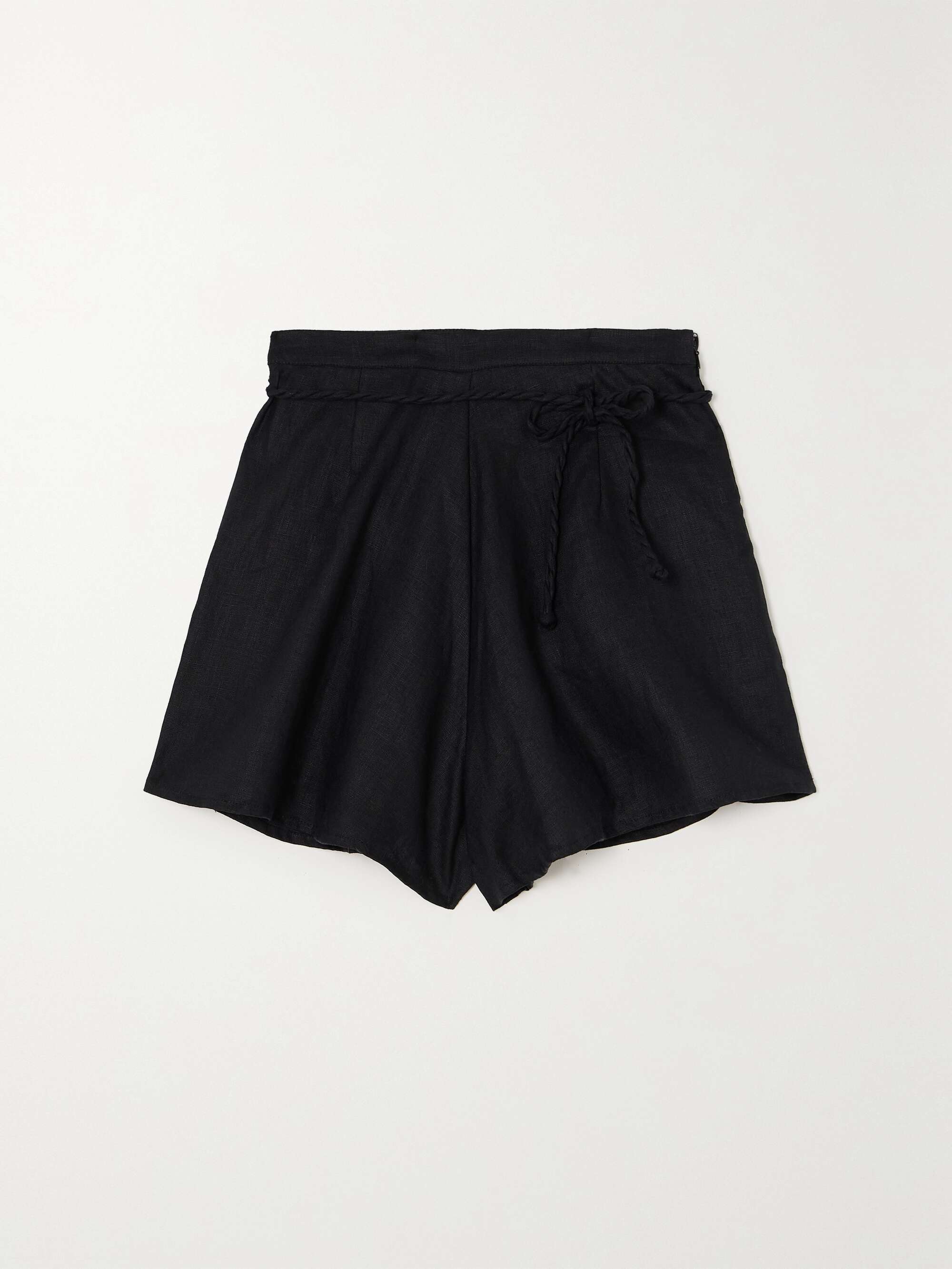 FAITHFULL THE BRAND + NET SUSTAIN Felia rope-trimmed linen shorts