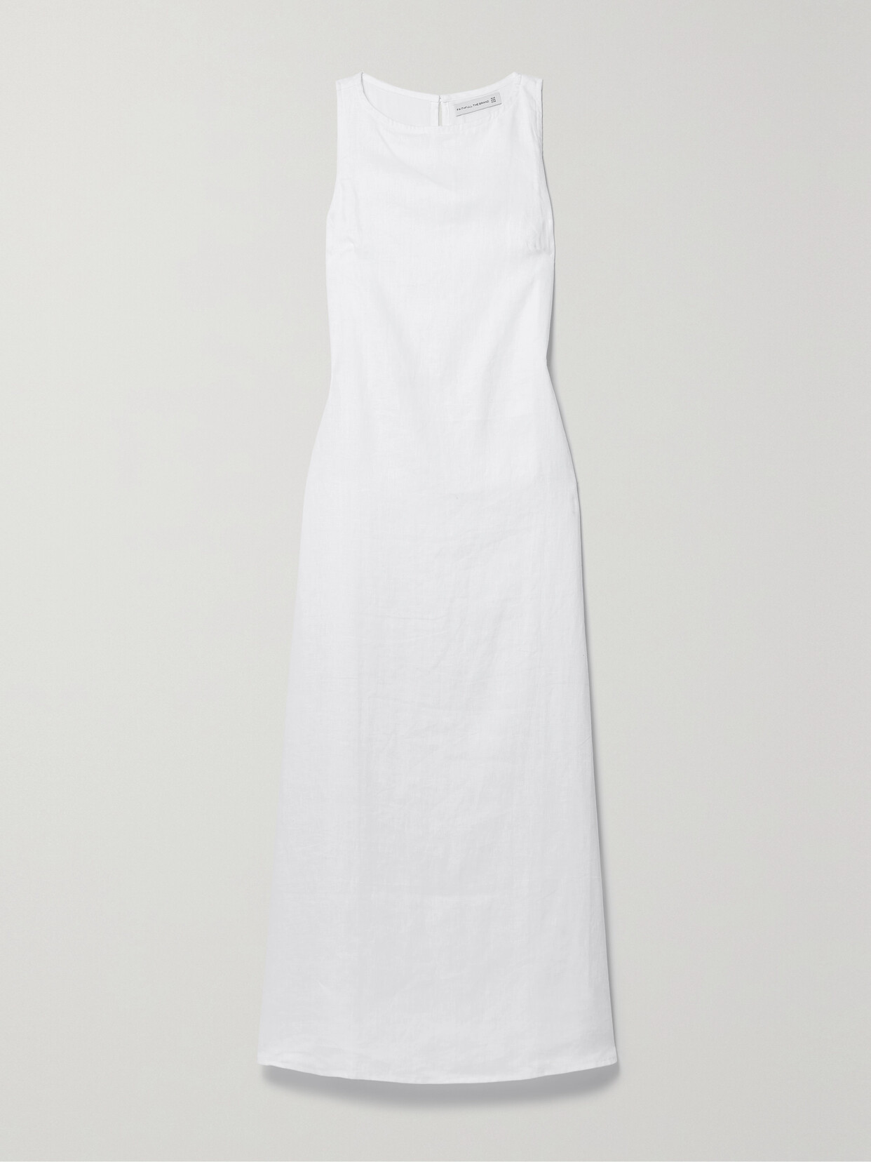 Faithfull The Brand + Net Sustain Nahna Linen Maxi Dress In White