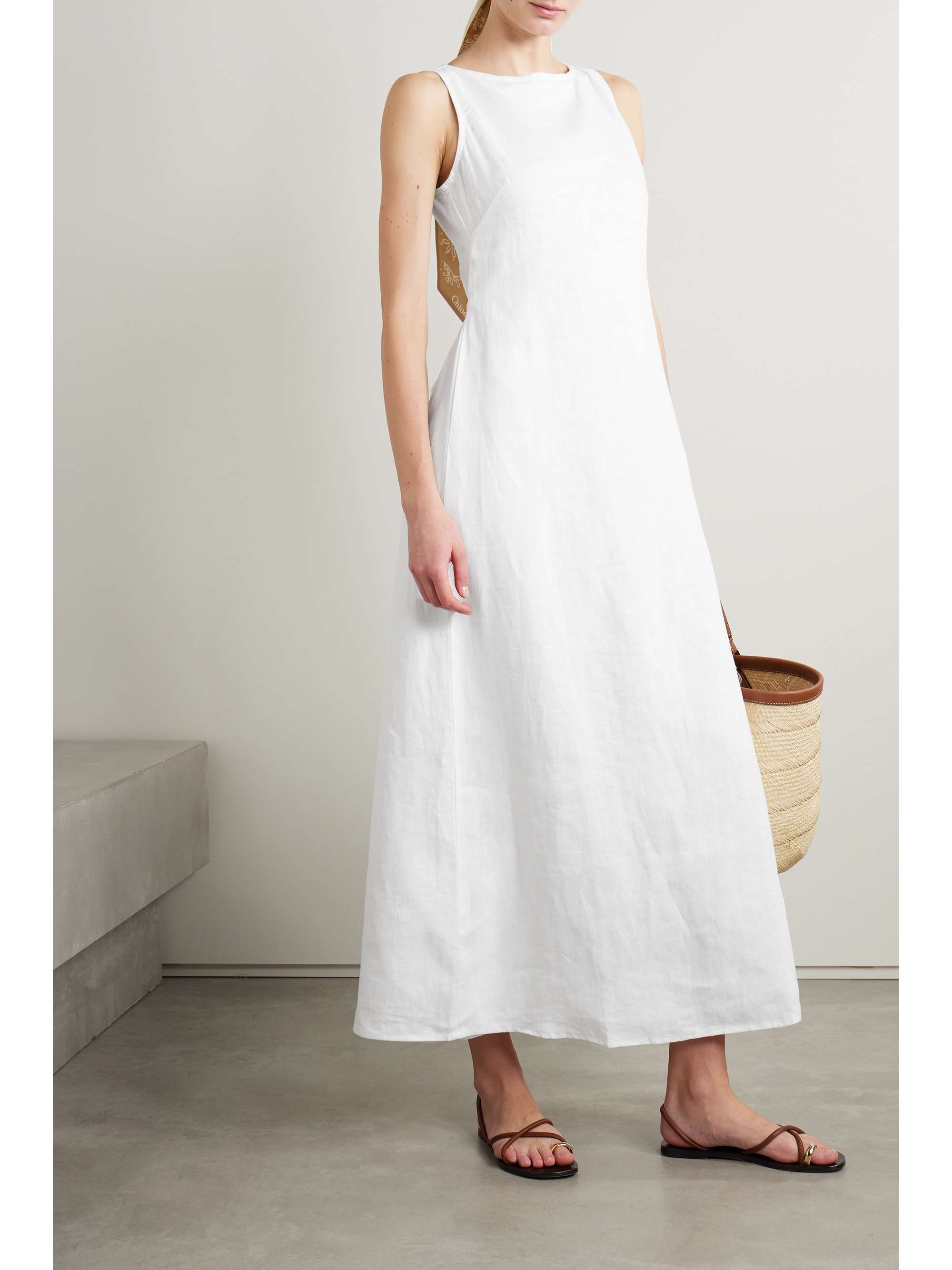 FAITHFULL THE BRAND + NET SUSTAIN Nahna linen maxi dress