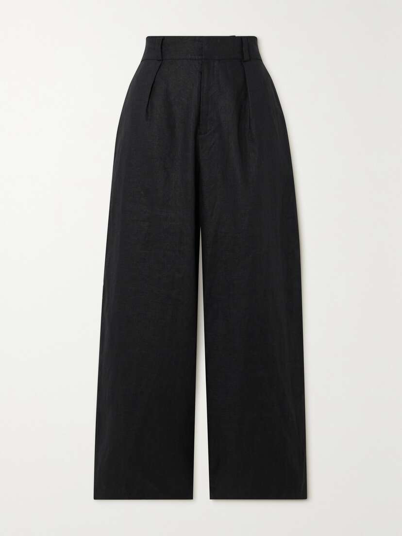 Faithfull + Net Sustain Ida Linen Straight-leg Pants - xx large