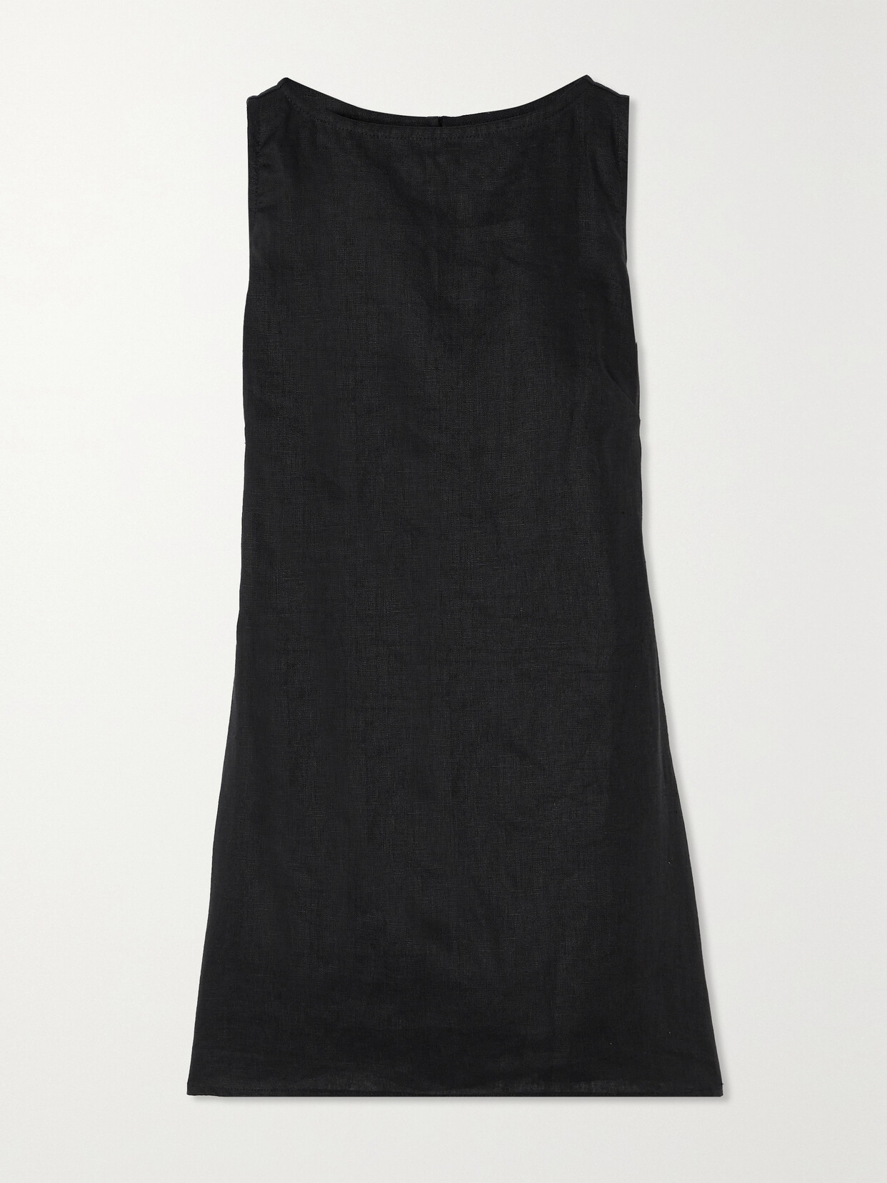 Faithfull The Brand + Net Sustain Lui Linen Mini Dress In Black