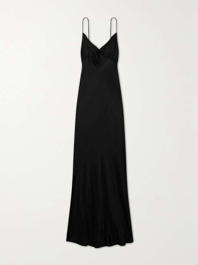 Faithfull + Net Sustain Santiana Open-back Lenzing Ecovero-satin Maxi Dress