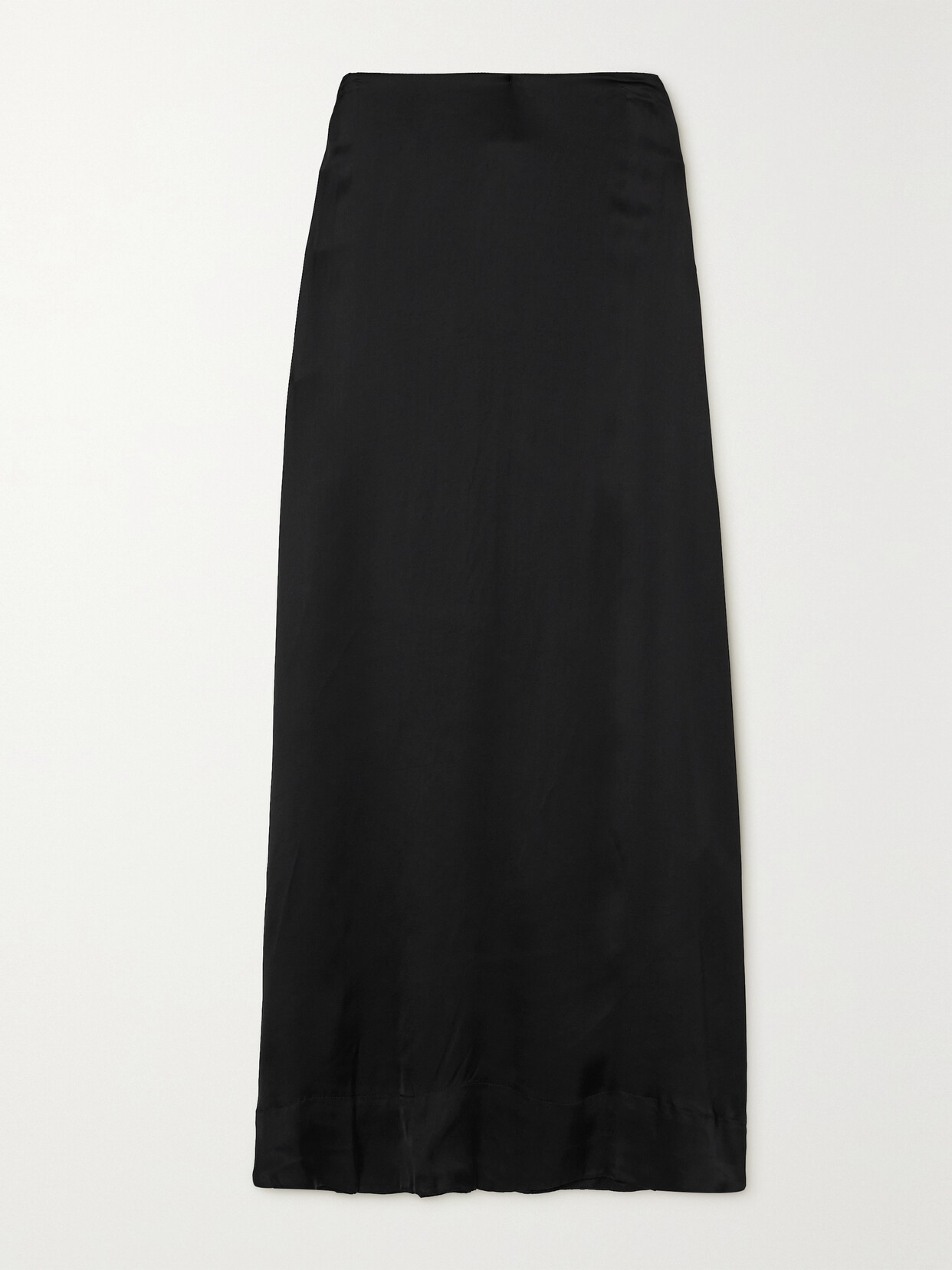 Faithfull The Brand + Net Sustain Noemi Satin Maxi Skirt In Black