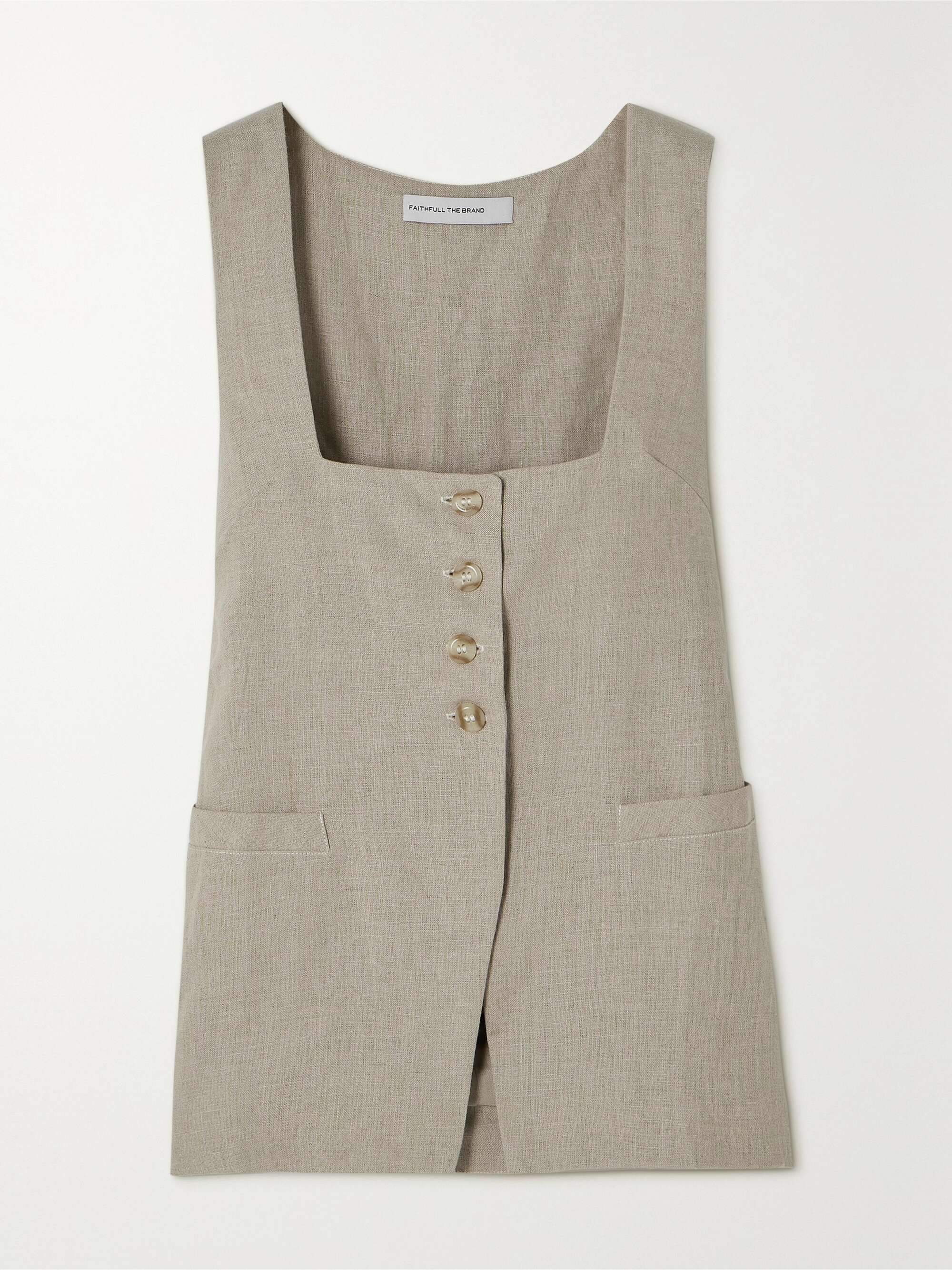 FAITHFULL THE BRAND + NET SUSTAIN Maya linen vest