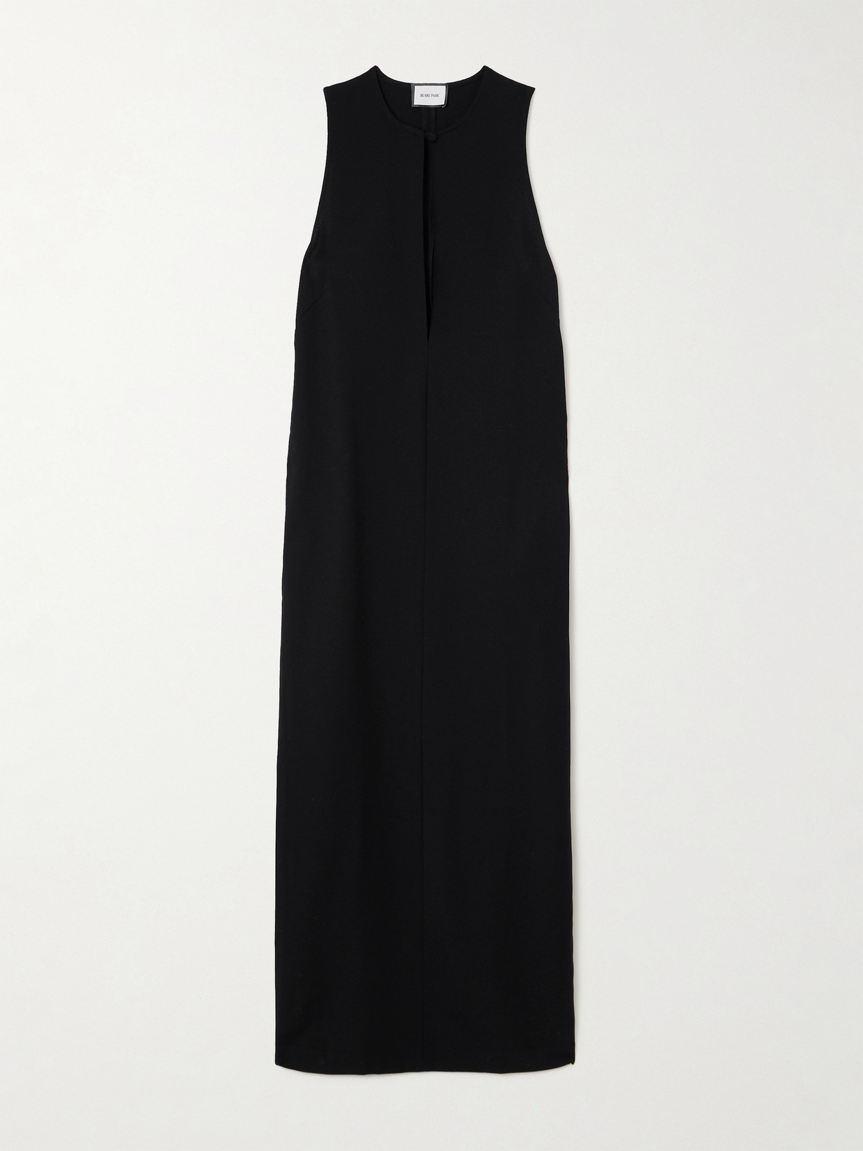 Beare Park Crepe Column Maxi Dress In Black