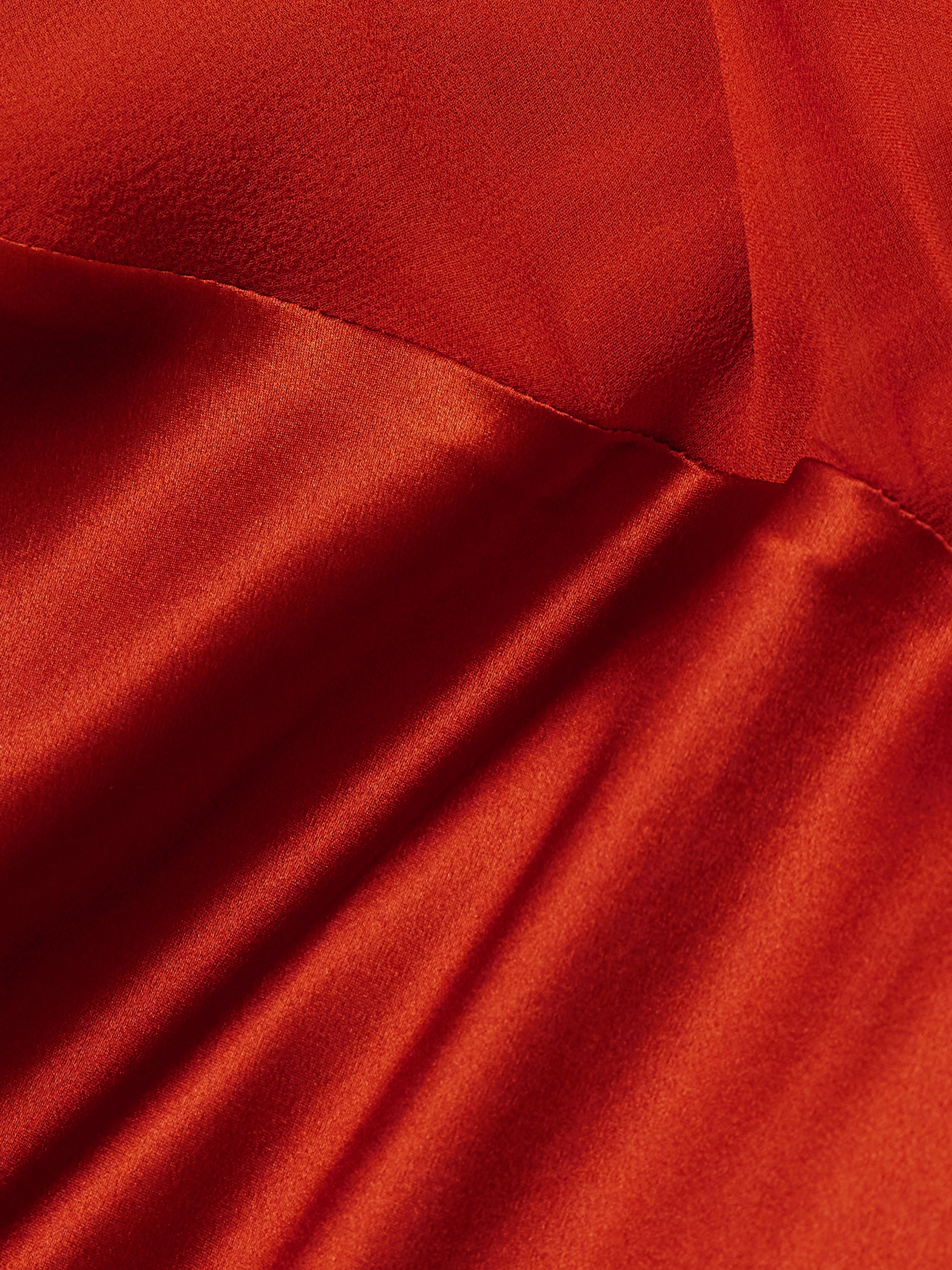 BEARE PARK Layered silk-satin and georgette maxi dress thumbnail