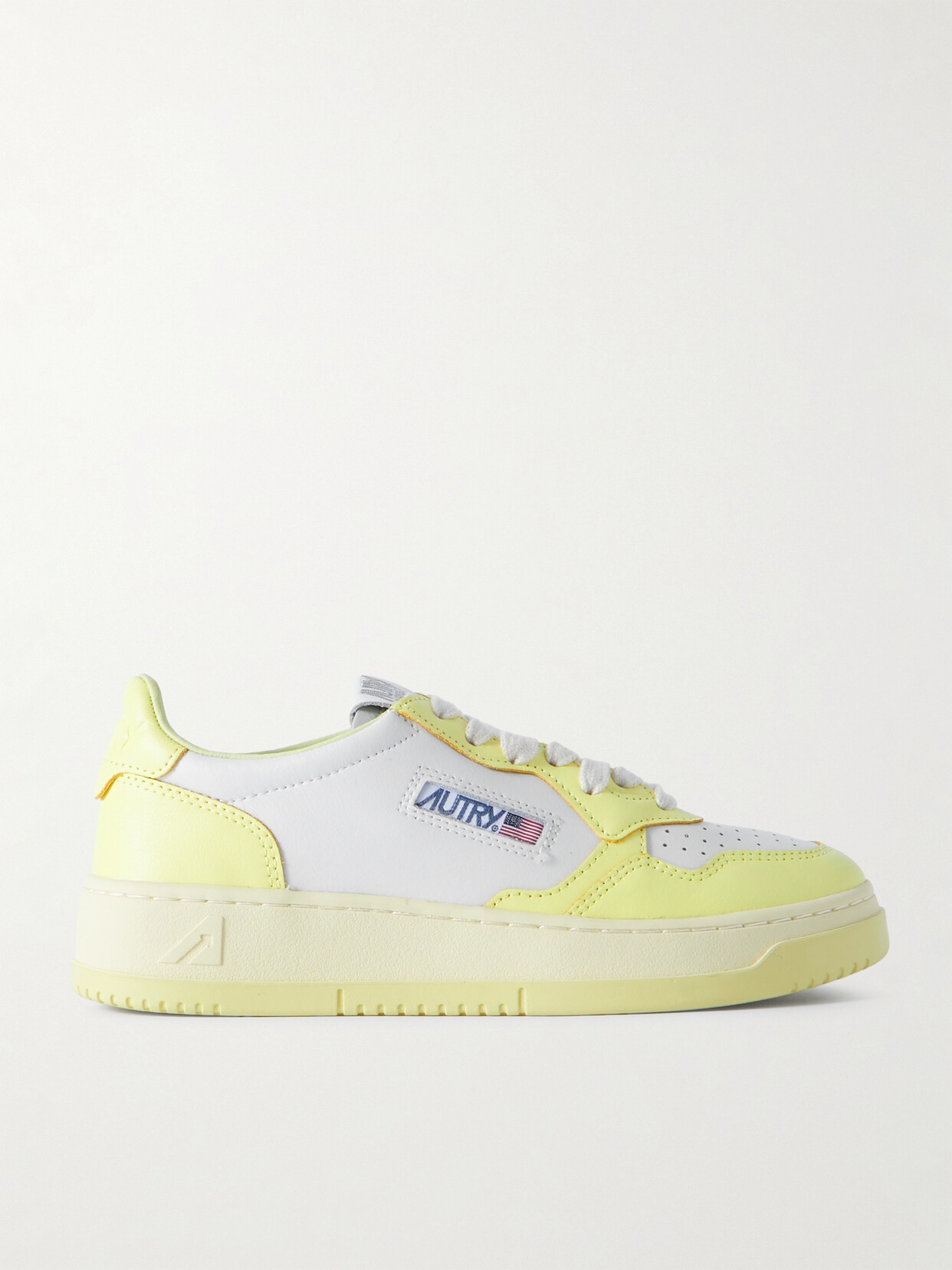 Autry Medalist Low Leather Sneakers - Yellow