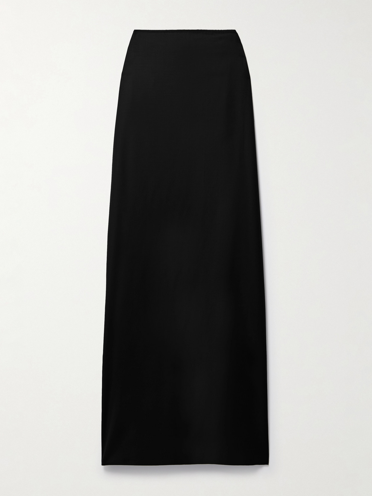 Beare Park Wool-twill Maxi Skirt In Black