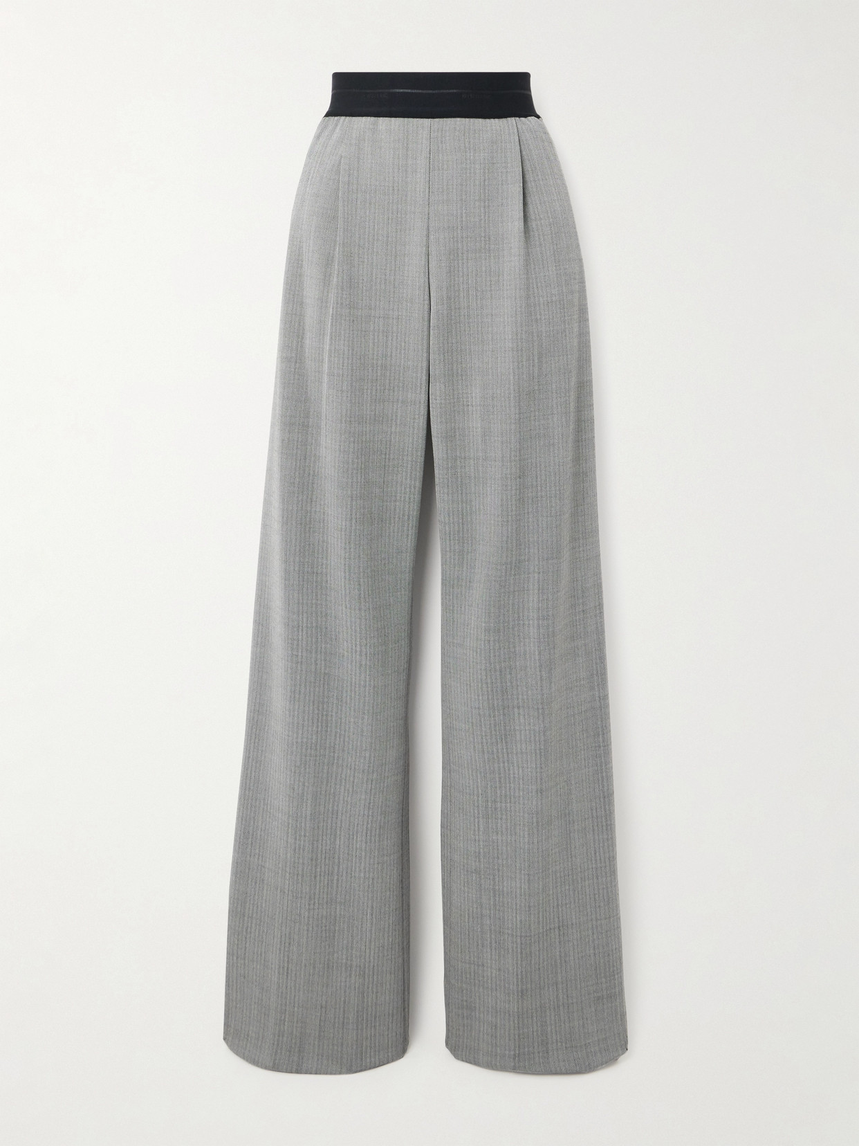 Helmut Lang Tweed Wide-leg Pants - Gray