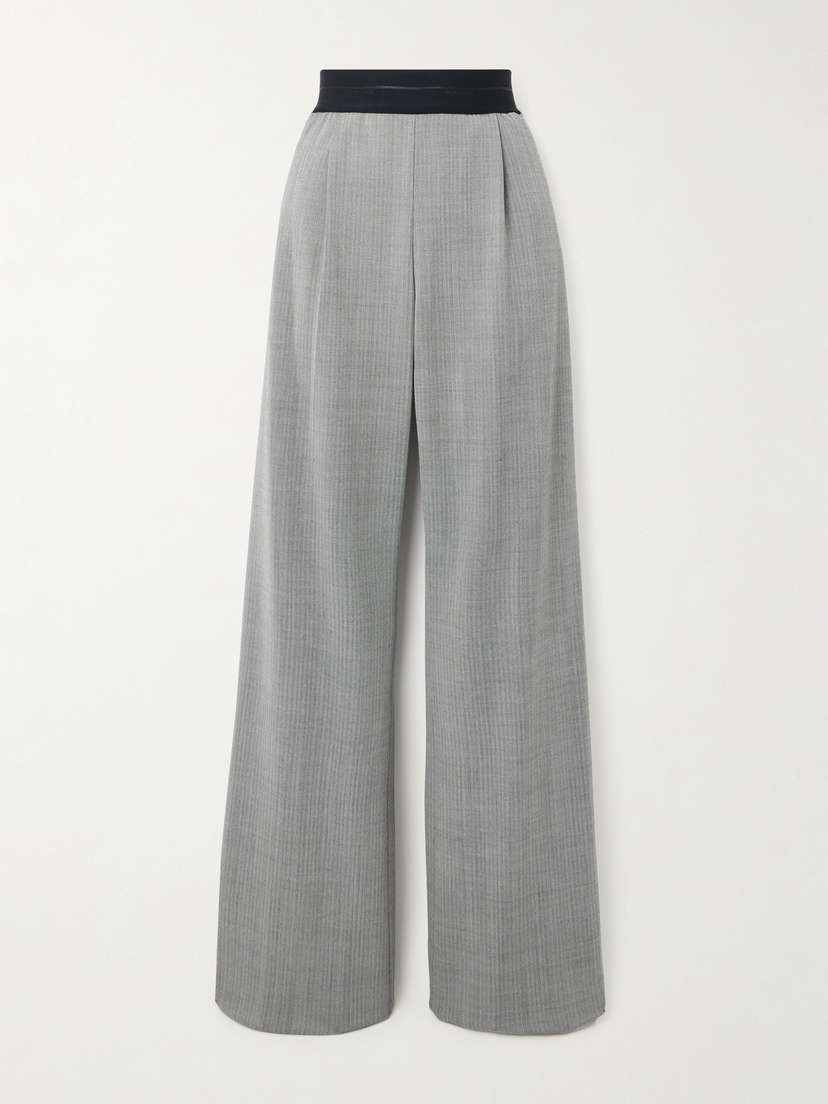 Helmut Lang Tweed Wide-leg Pants