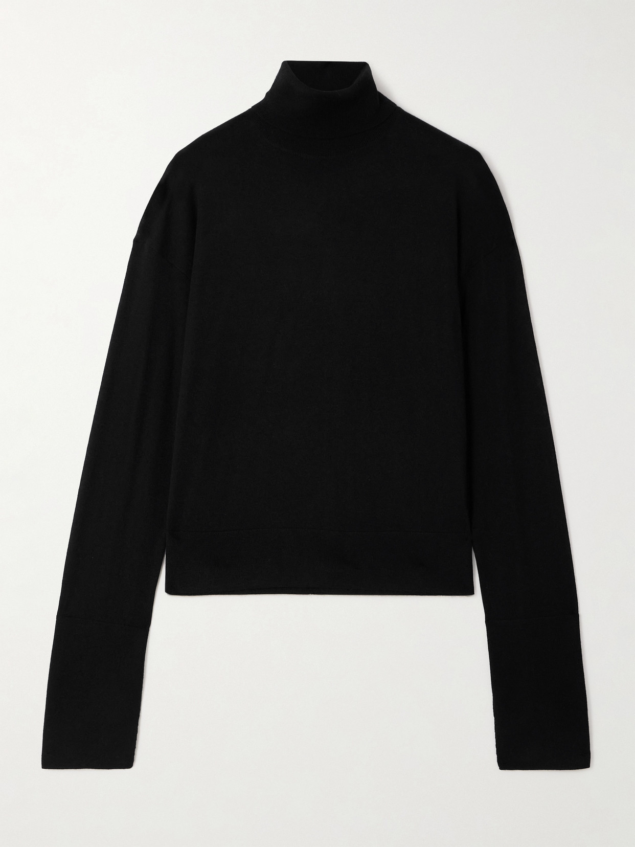 Helmut Lang Cashmere Turtleneck Sweater In Black