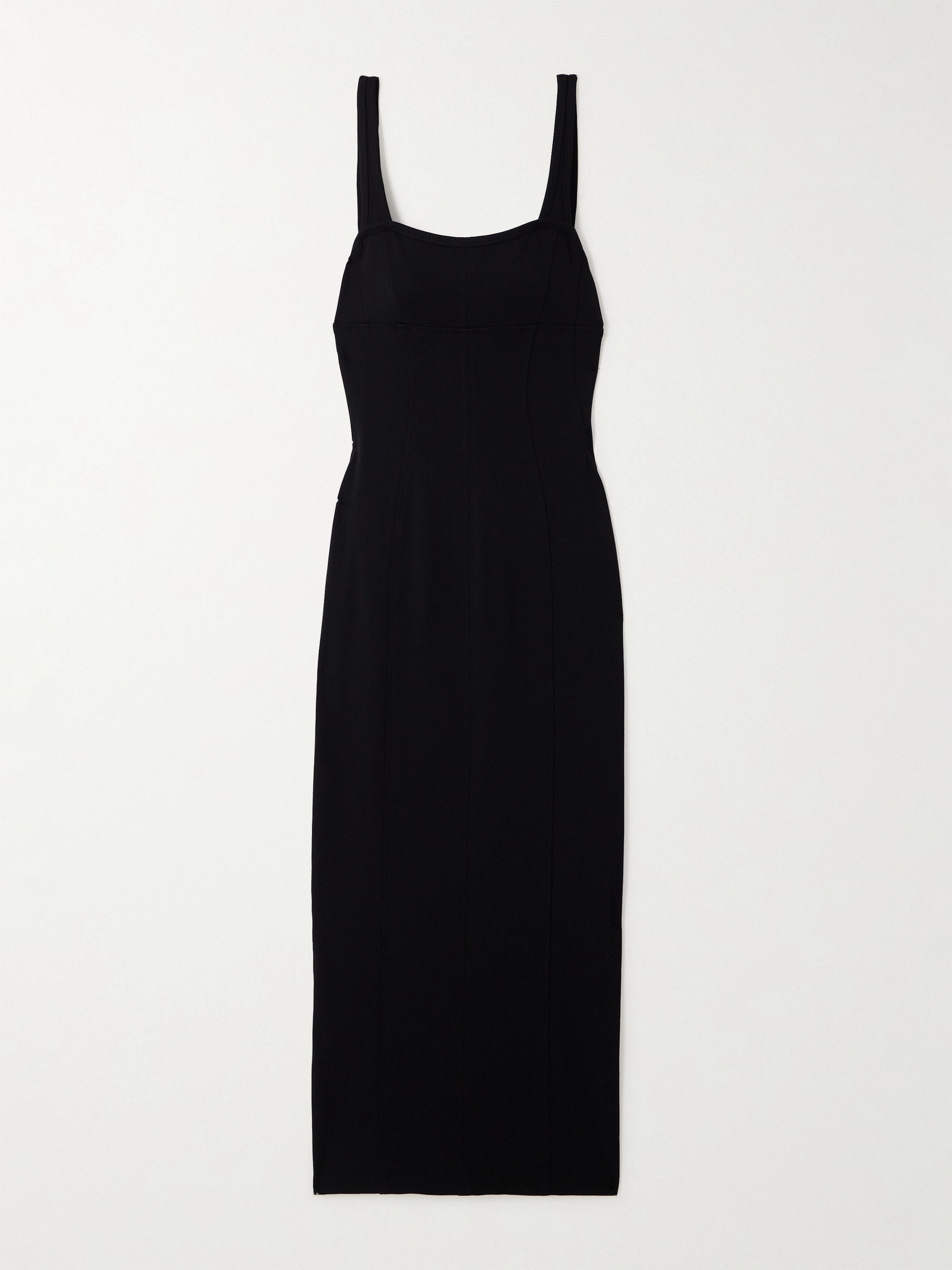 Helmut Lang Cutout paneled ponte midi dress