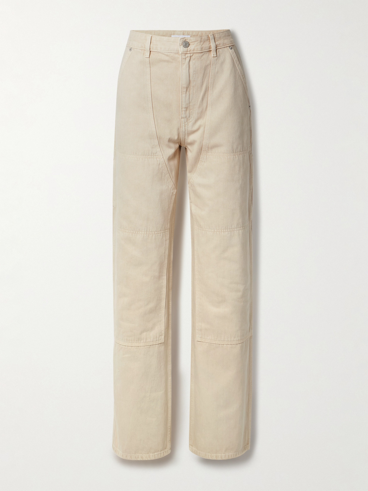 Helmut Lang Carpenter High-rise Straight-leg Jeans In Ecru