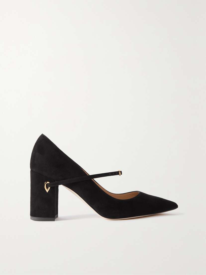 Jennifer Chamandi Lore 85 Suede Pumps