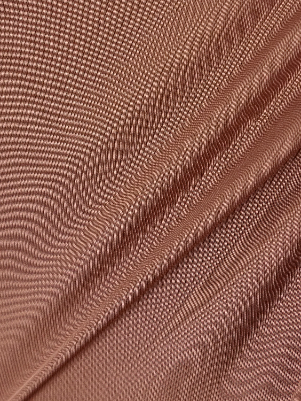 One-Shoulder Ruched Stretch-Satin Jersey Top