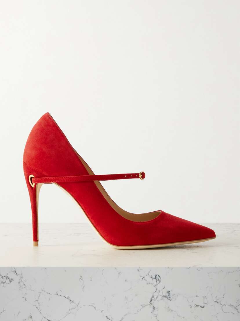 Jennifer Chamandi Lorenzo 105 Suede Pumps