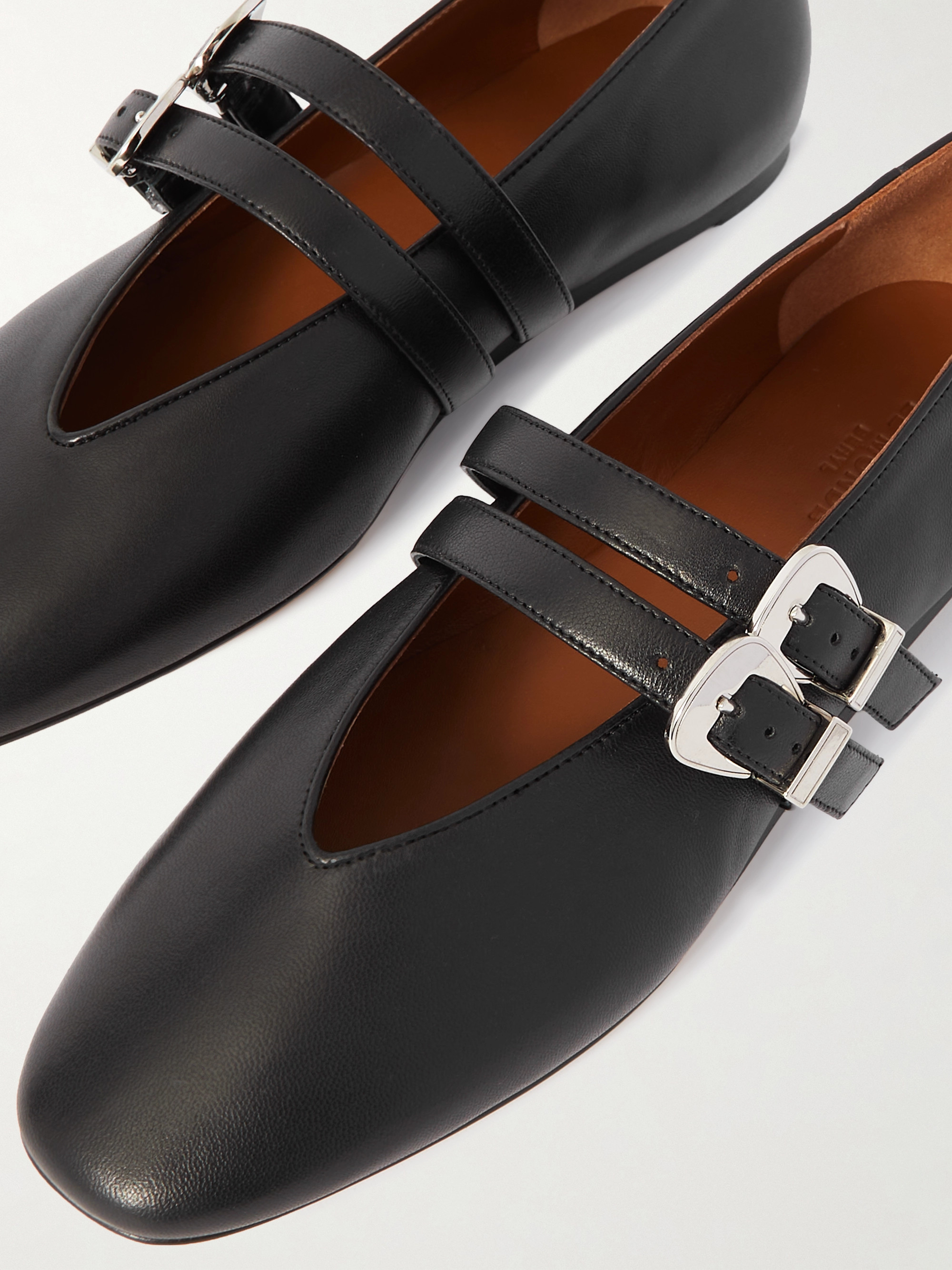 LE MONDE BERYL - Claudia leather Mary-Jane ballet flats | Plush