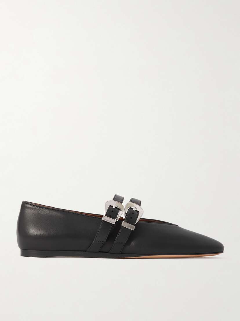 Le Monde Béryl Claudia Leather Mary-jane Ballet Flats