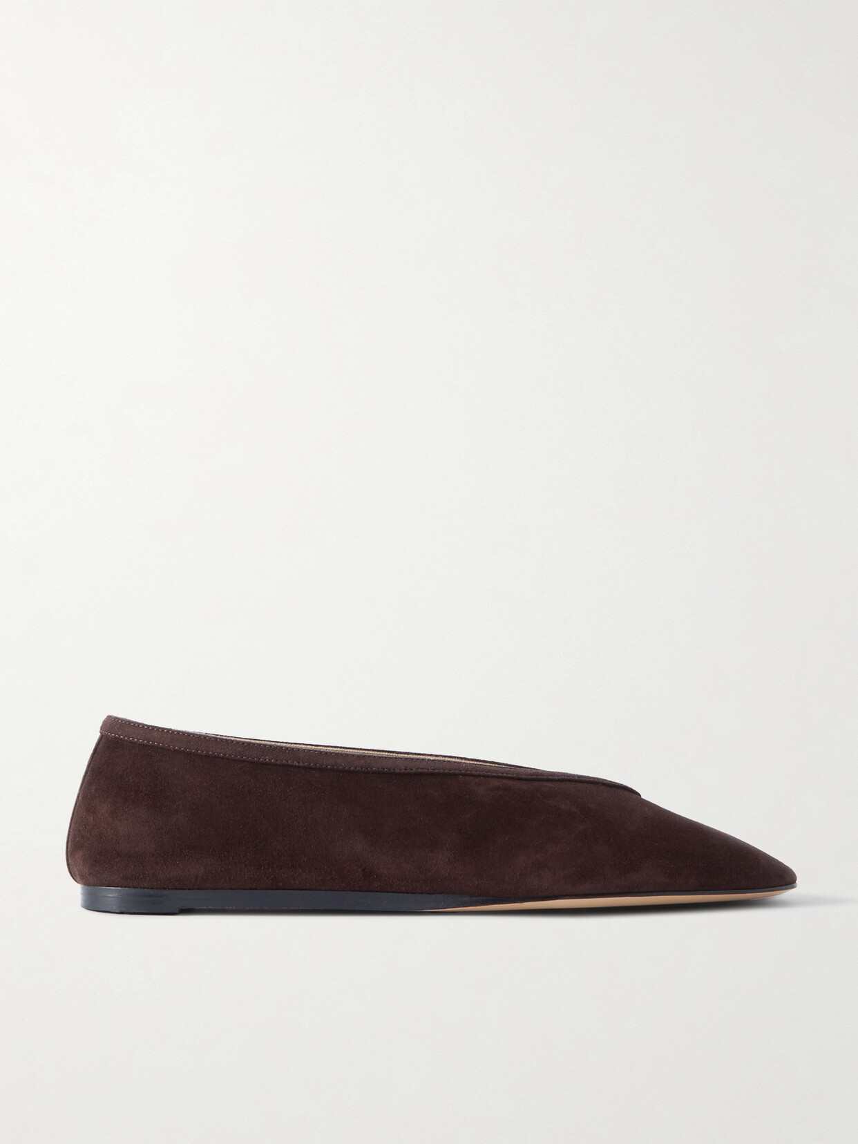 Le Monde Beryl Luna Suede Slippers In Brown