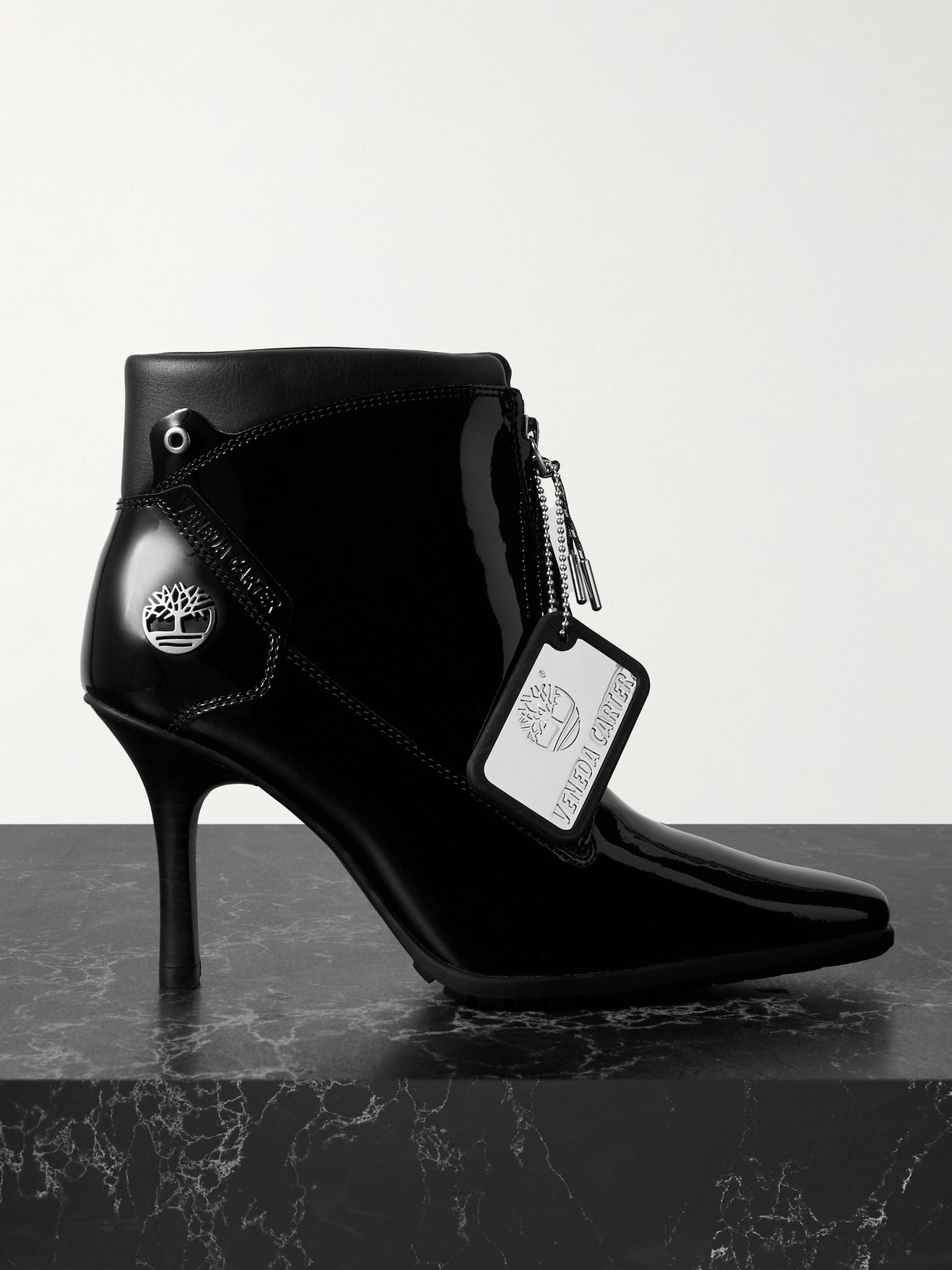 Timberland Black Veneda Carter Edition Zip Front Boots