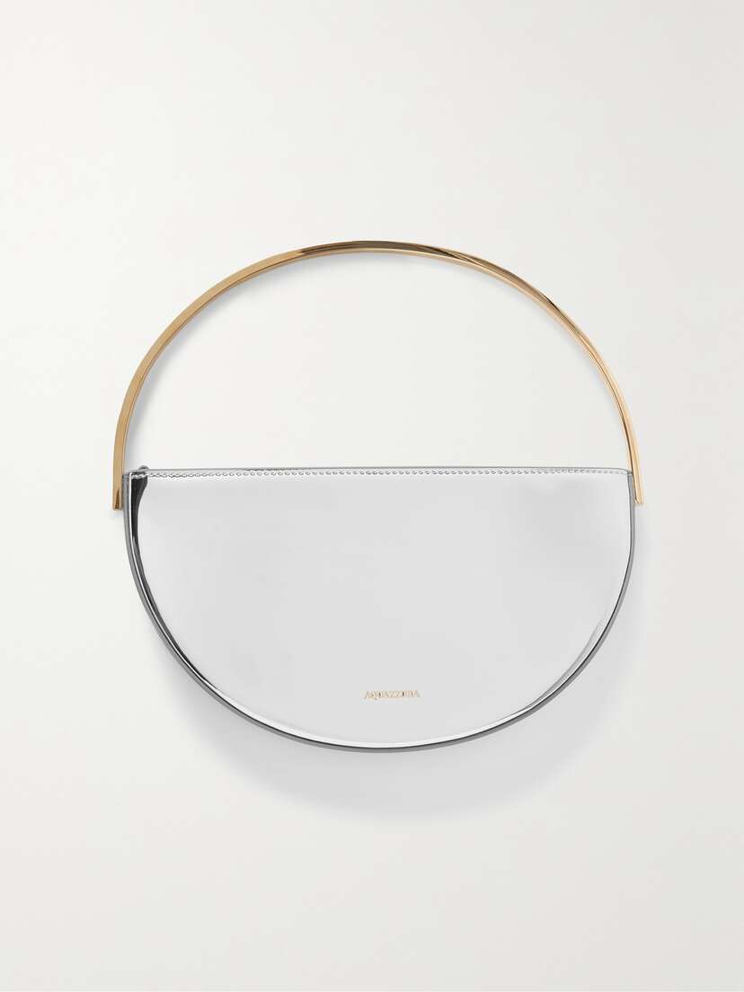 Aquazzura Purist Mirrored-leather Shoulder Bag
