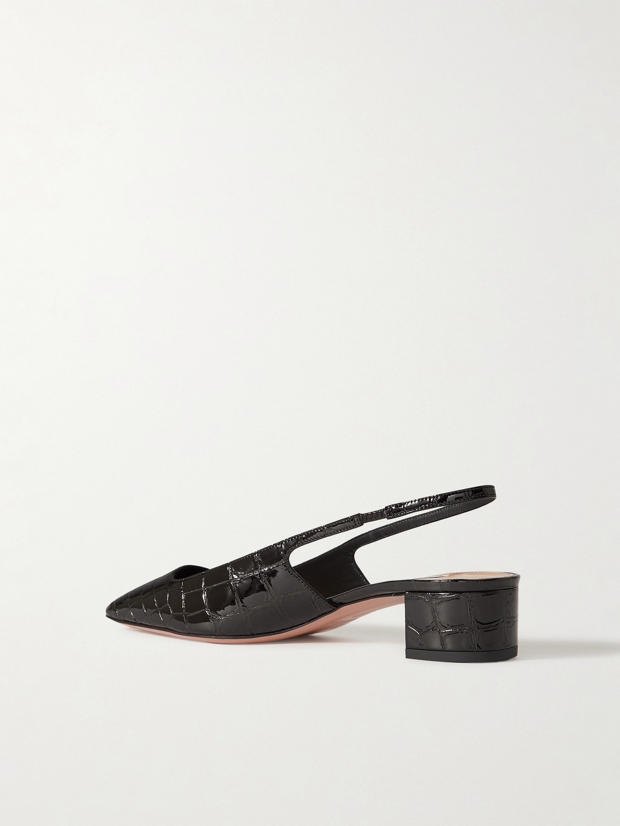 Ginza 35 Croc-Effect Slingback
