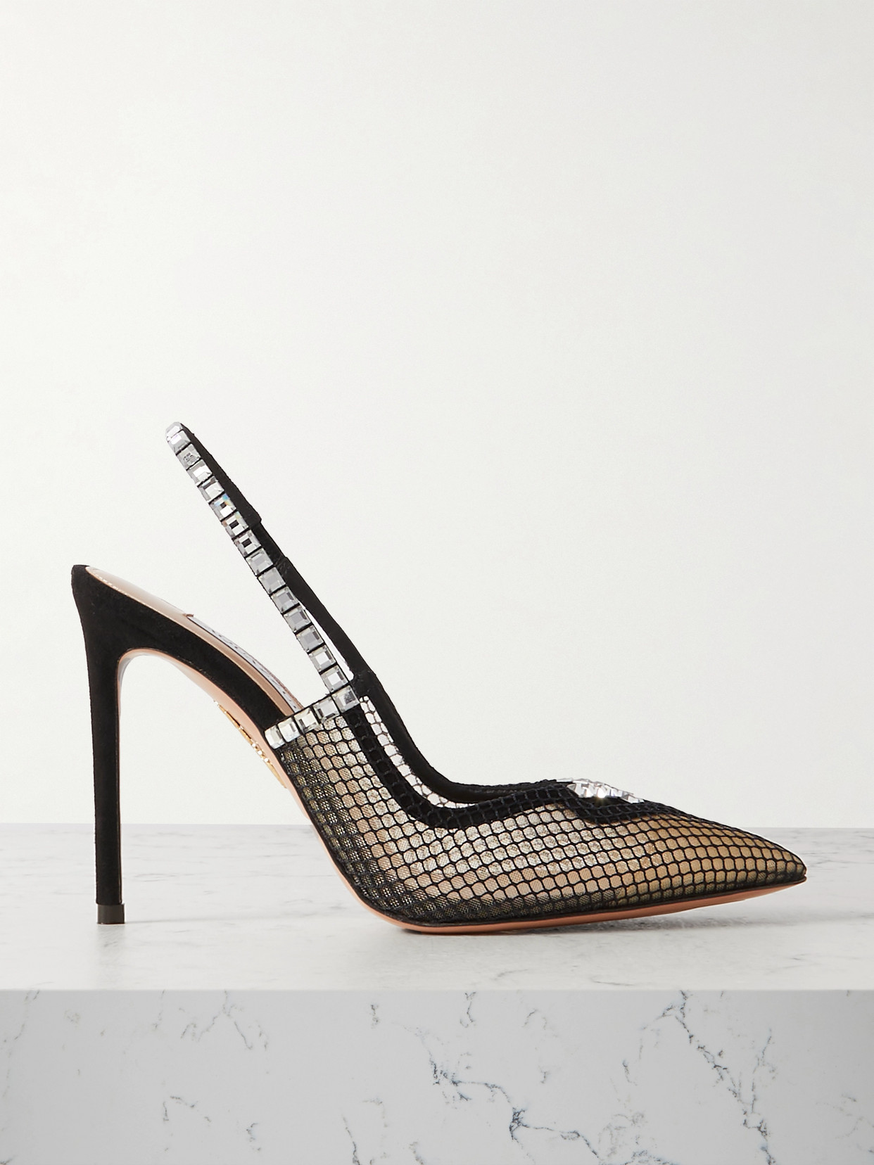 Mesh slingback deals pumps