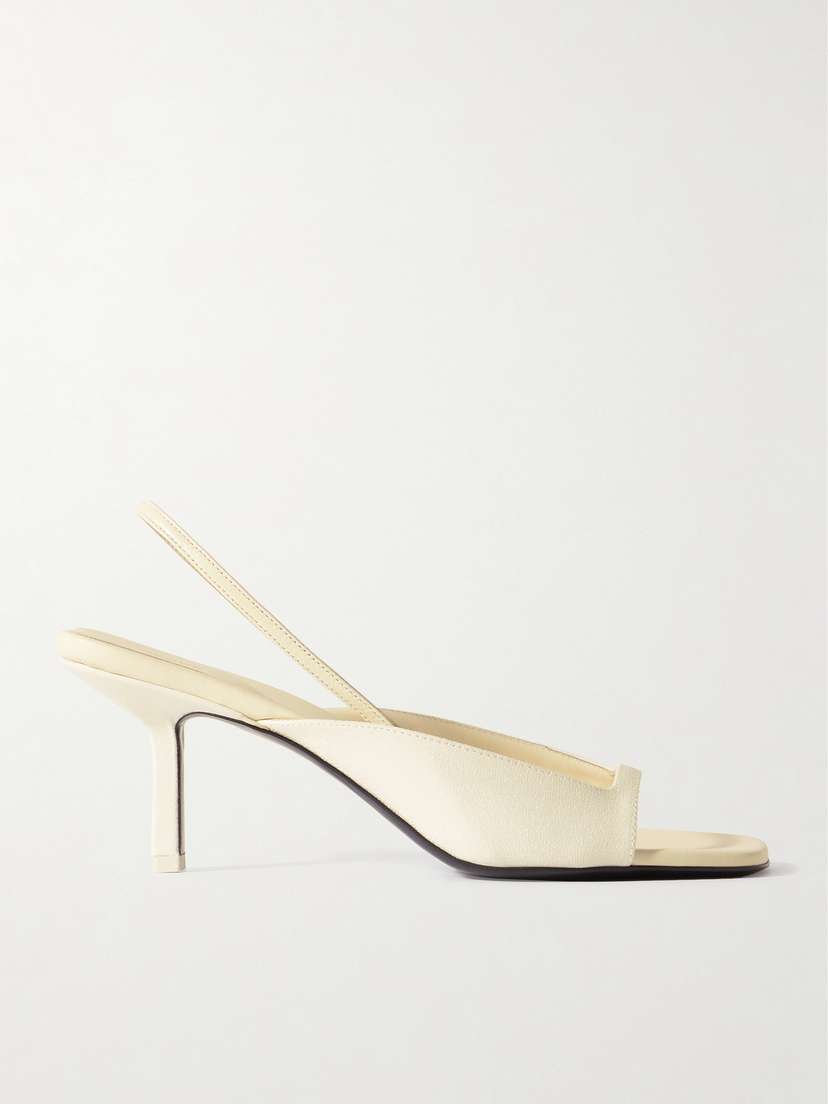 NEOUS Kamui Leather-trimmed Cady Slingback Sandals